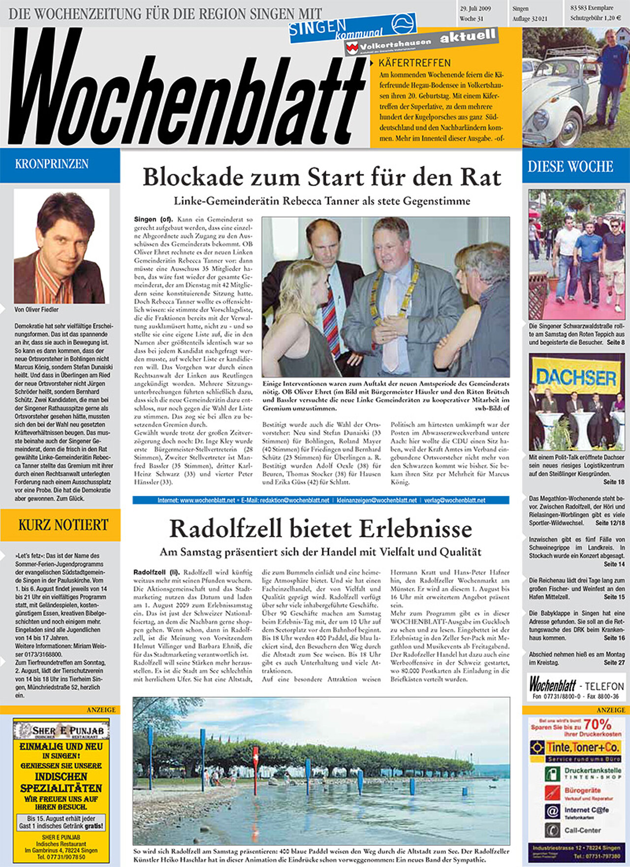 Ausgabe 30 vom 29. Juli 2009