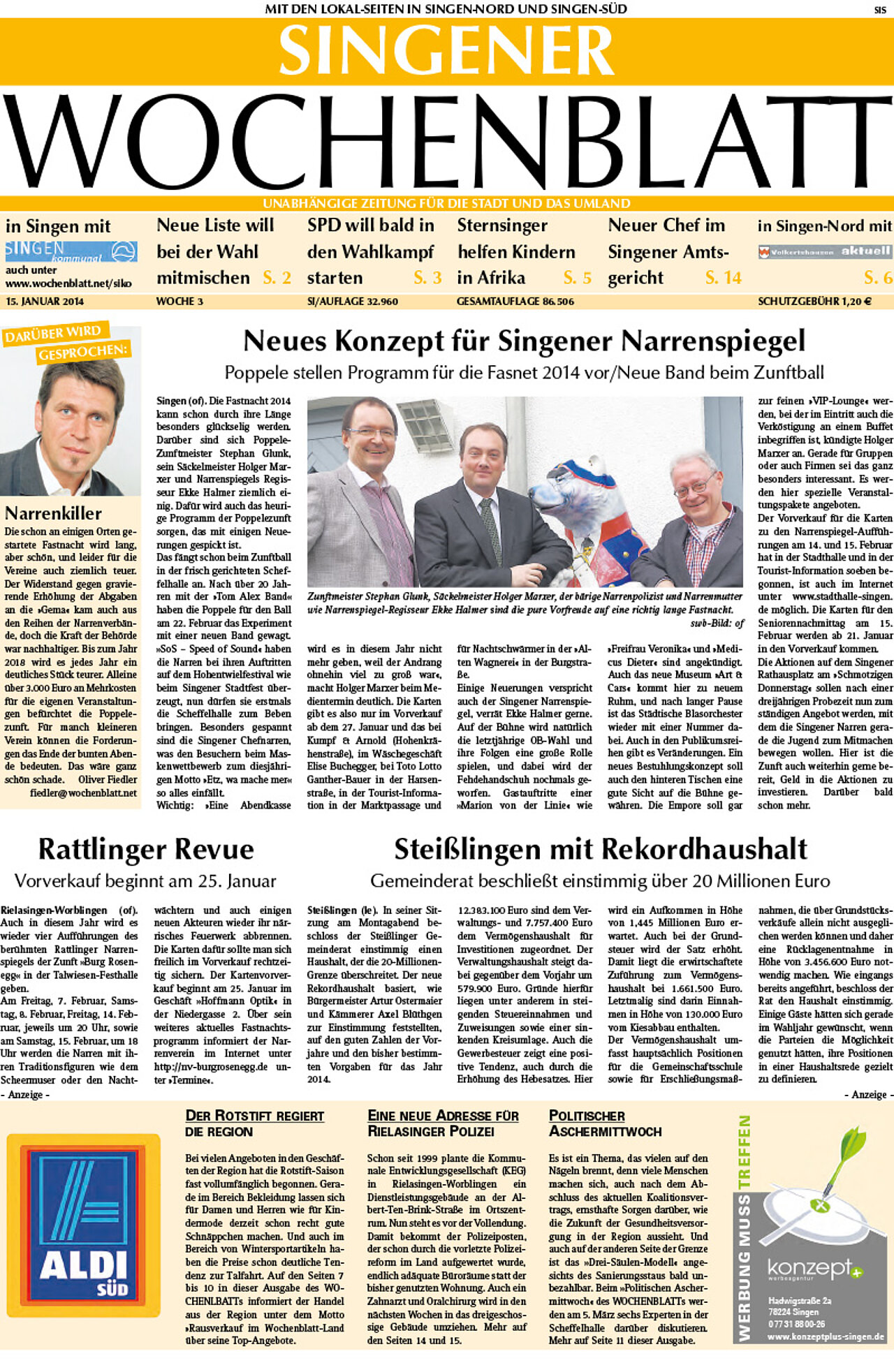 Ausgabe 03 vom 15. Januar 2014