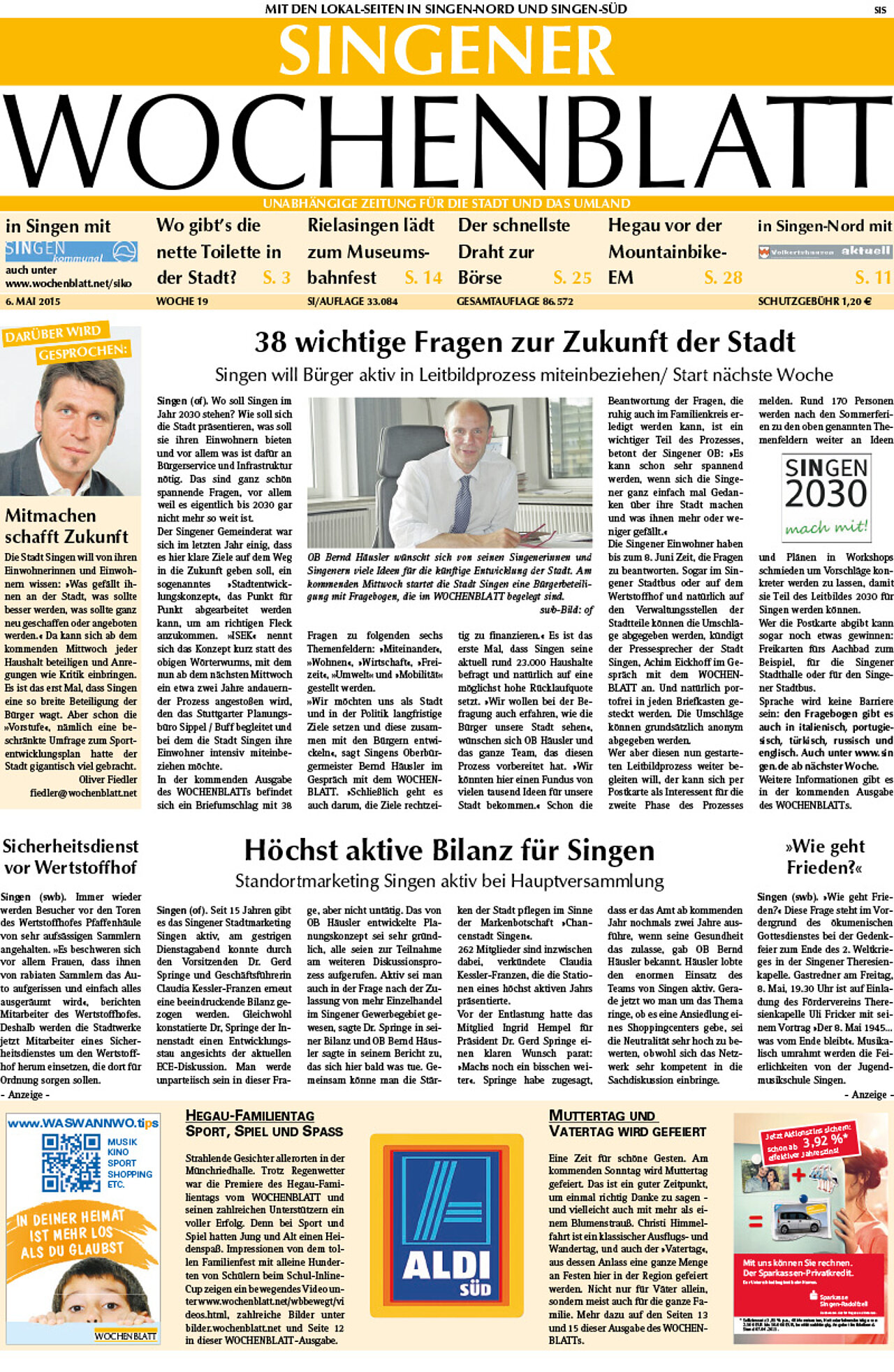 Ausgabe 19 vom 06. Mai 2015