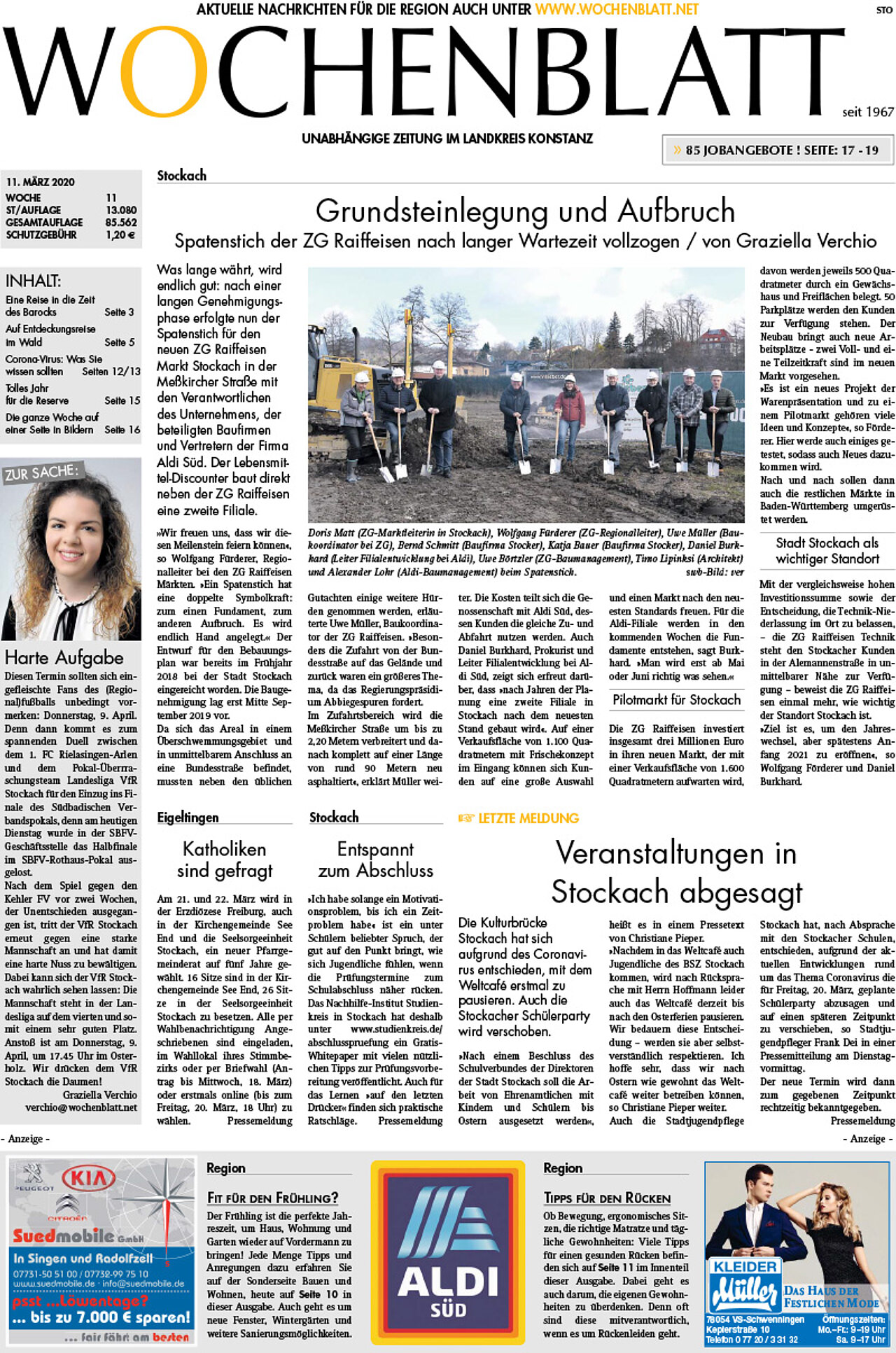 Ausgabe 11 vom 11. März 2020