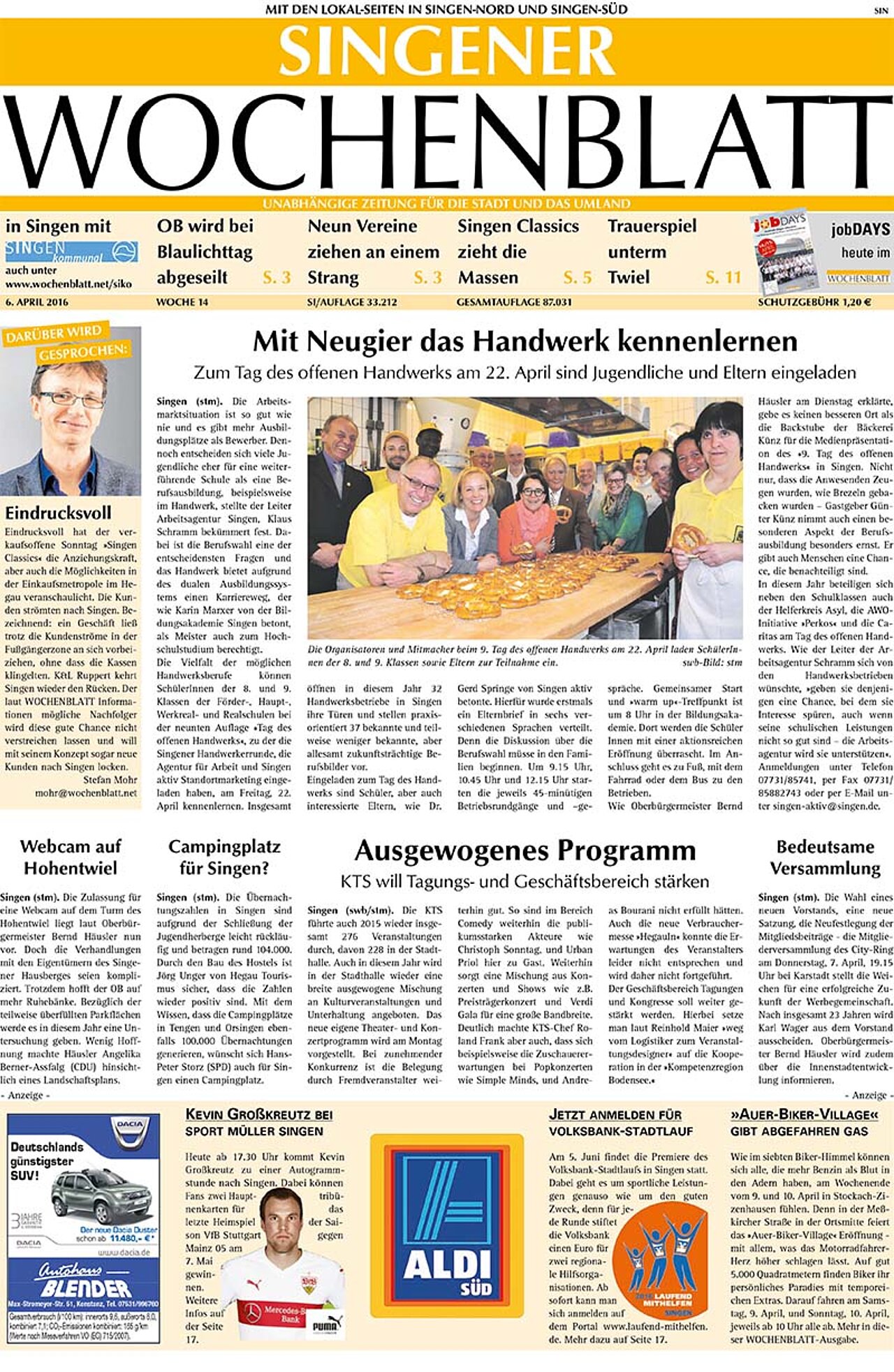 Ausgabe 14 vom 06. April 2016