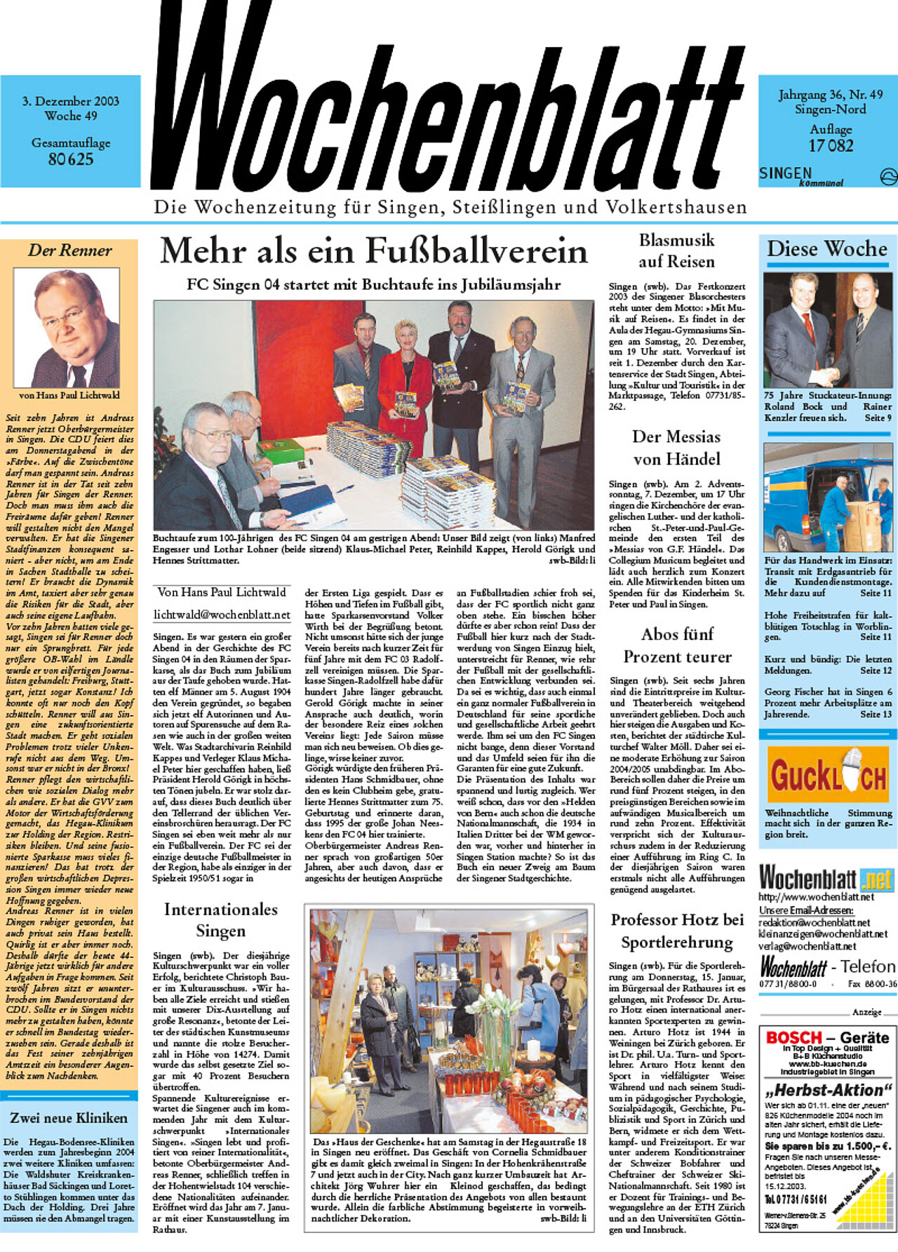 Ausgabe 49 vom 03. Dezember 2003