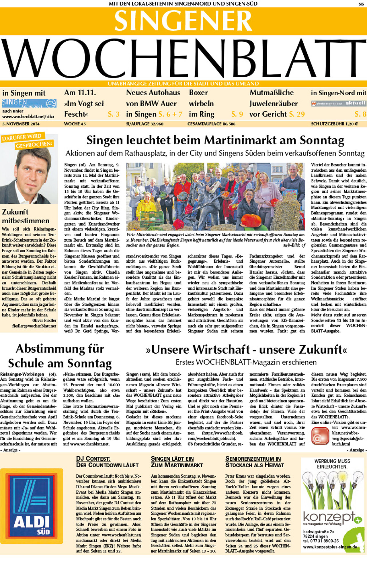 Ausgabe 45 vom 05. November 2014