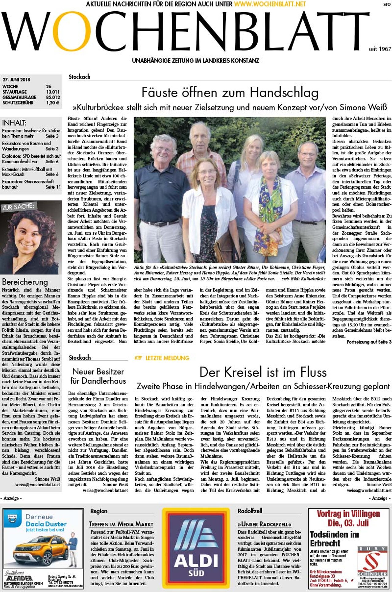 Ausgabe 26 vom 27. Juni 2018