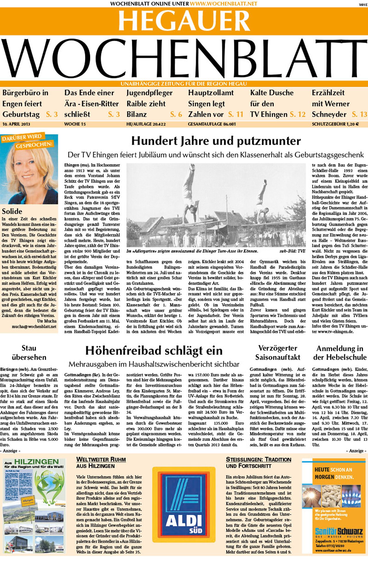 Ausgabe 15 vom 10. April 2013