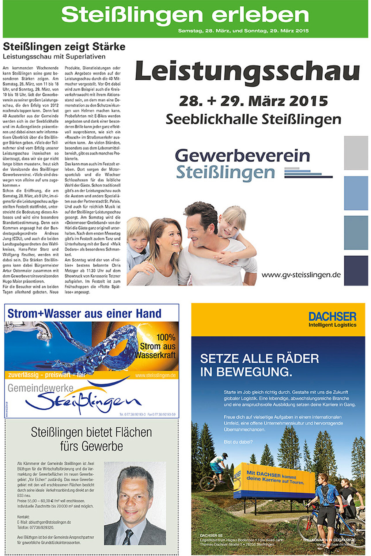 Sonderbeilage vom 25. März