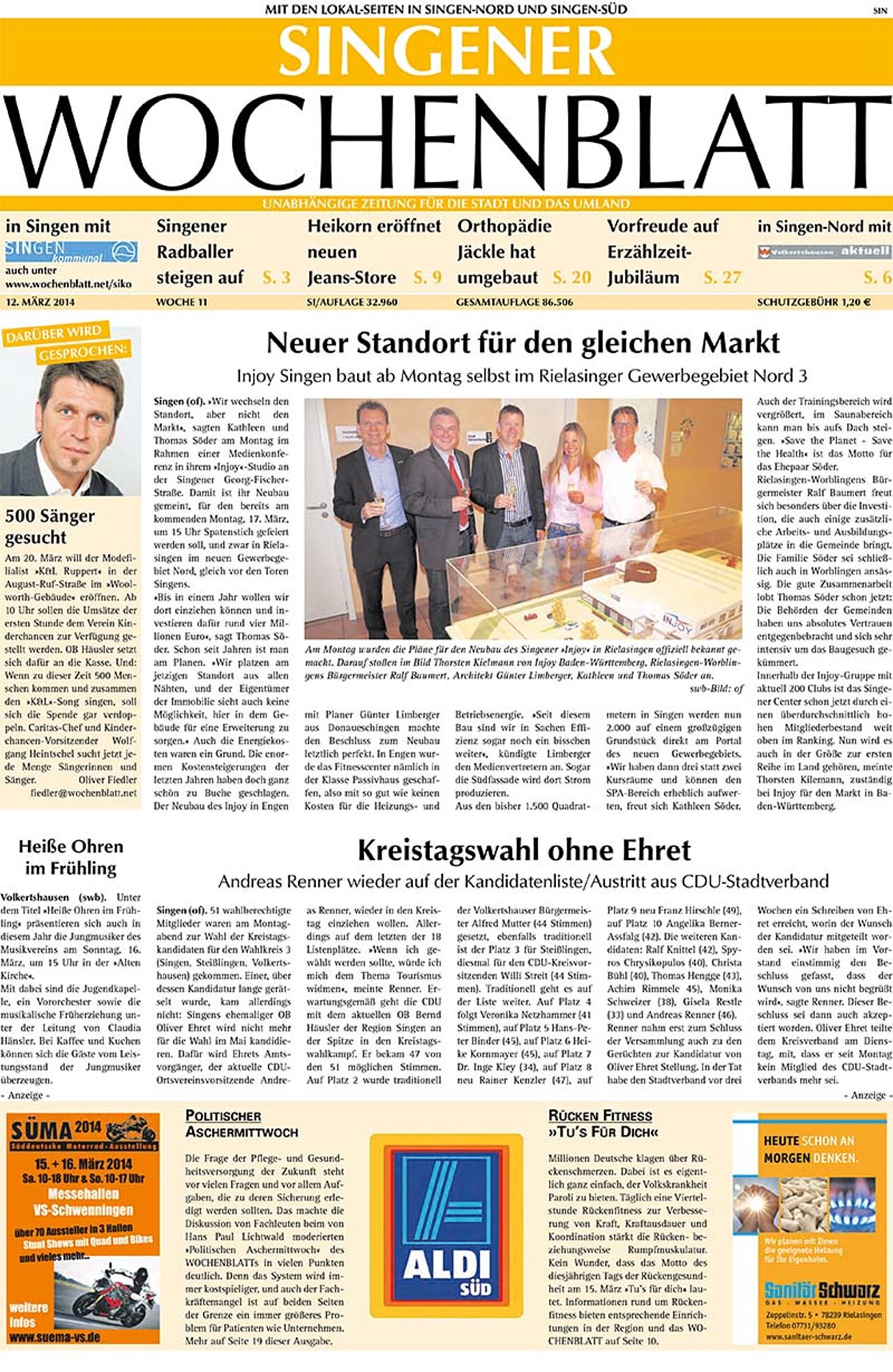 Ausgabe 11 vom 12. März 2014
