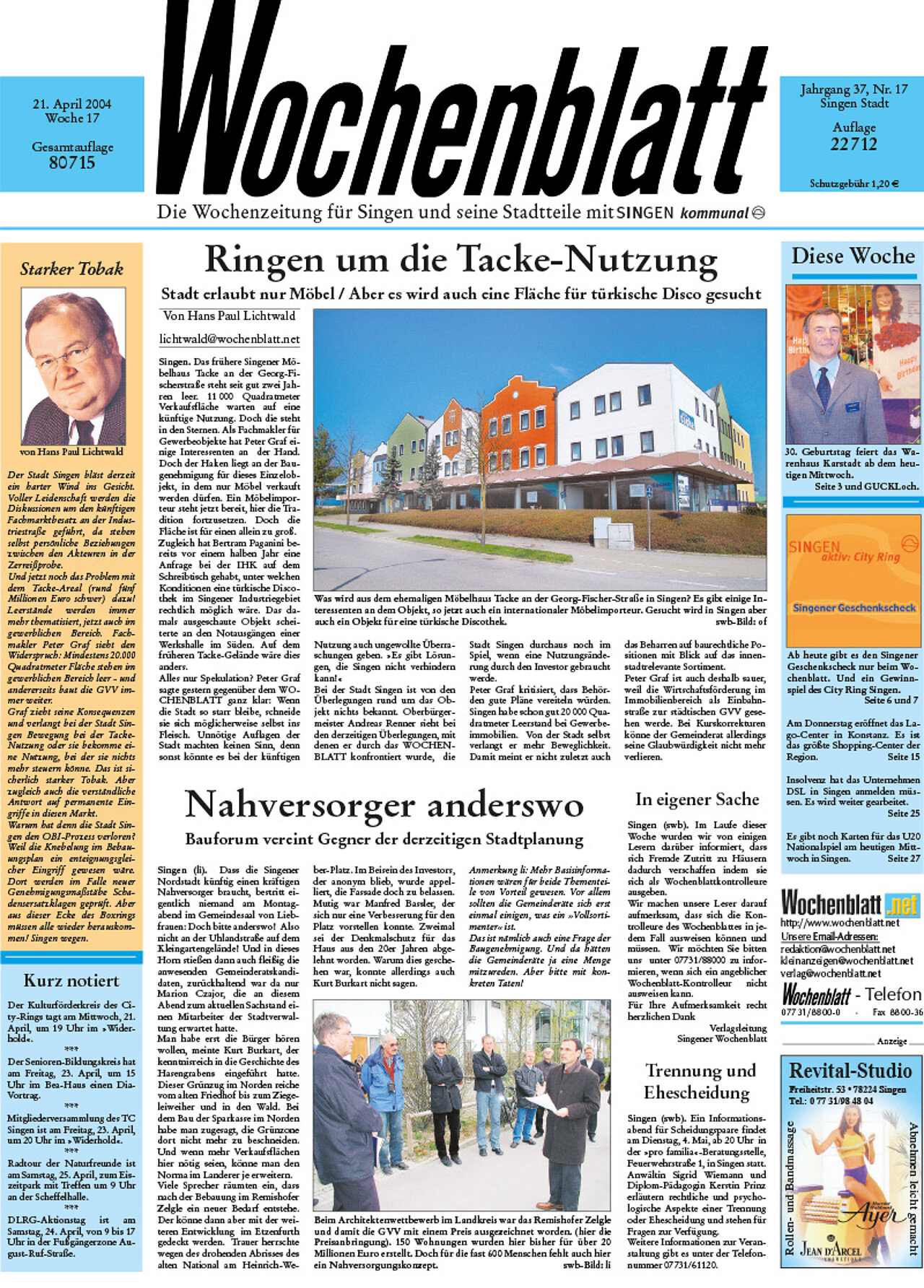 Ausgabe 17 vom 21. April 2004
