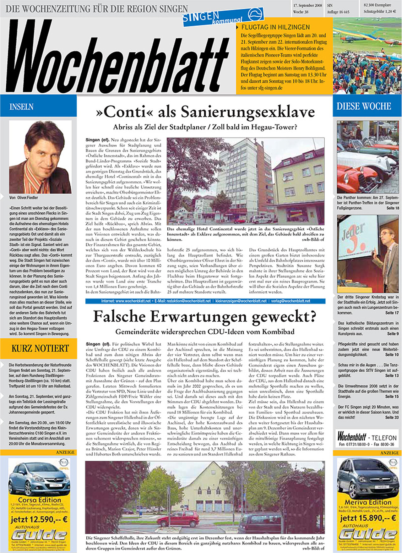 Ausgabe 38 vom 17. September 2008