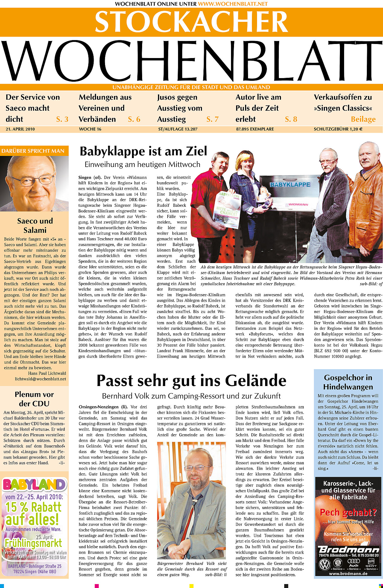 Ausgabe 16 vom 21. April 2010