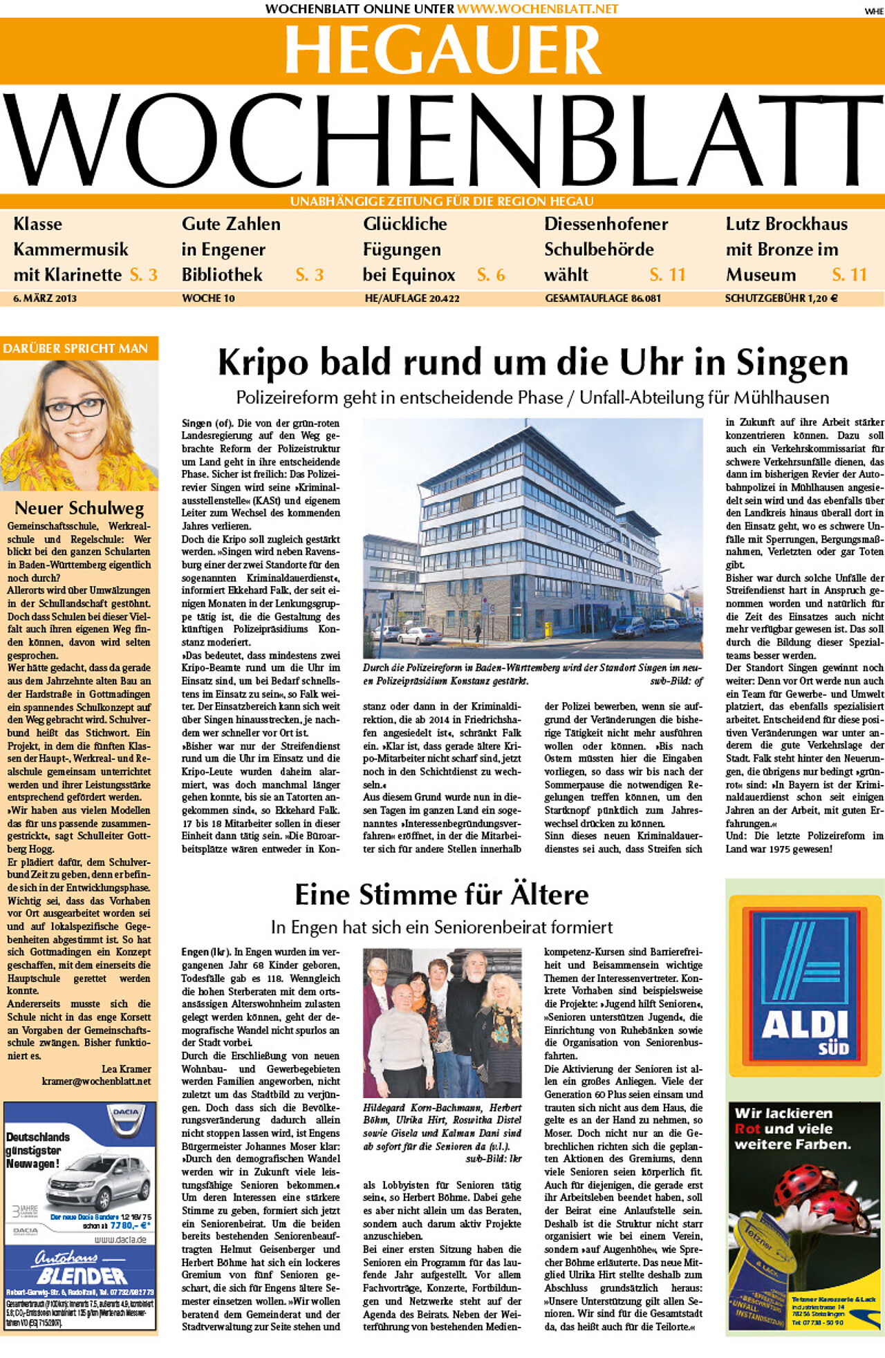 Ausgabe 10 vom 06. März 2013