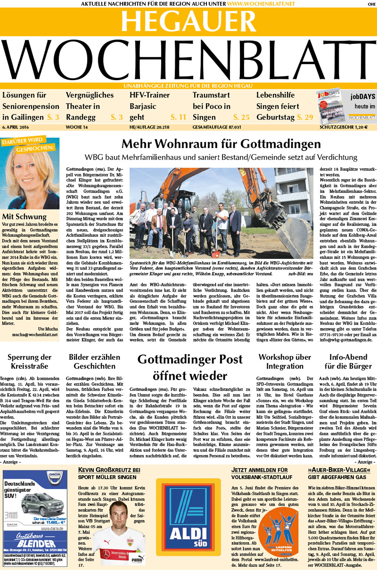 Ausgabe 14 vom 06. April 2016