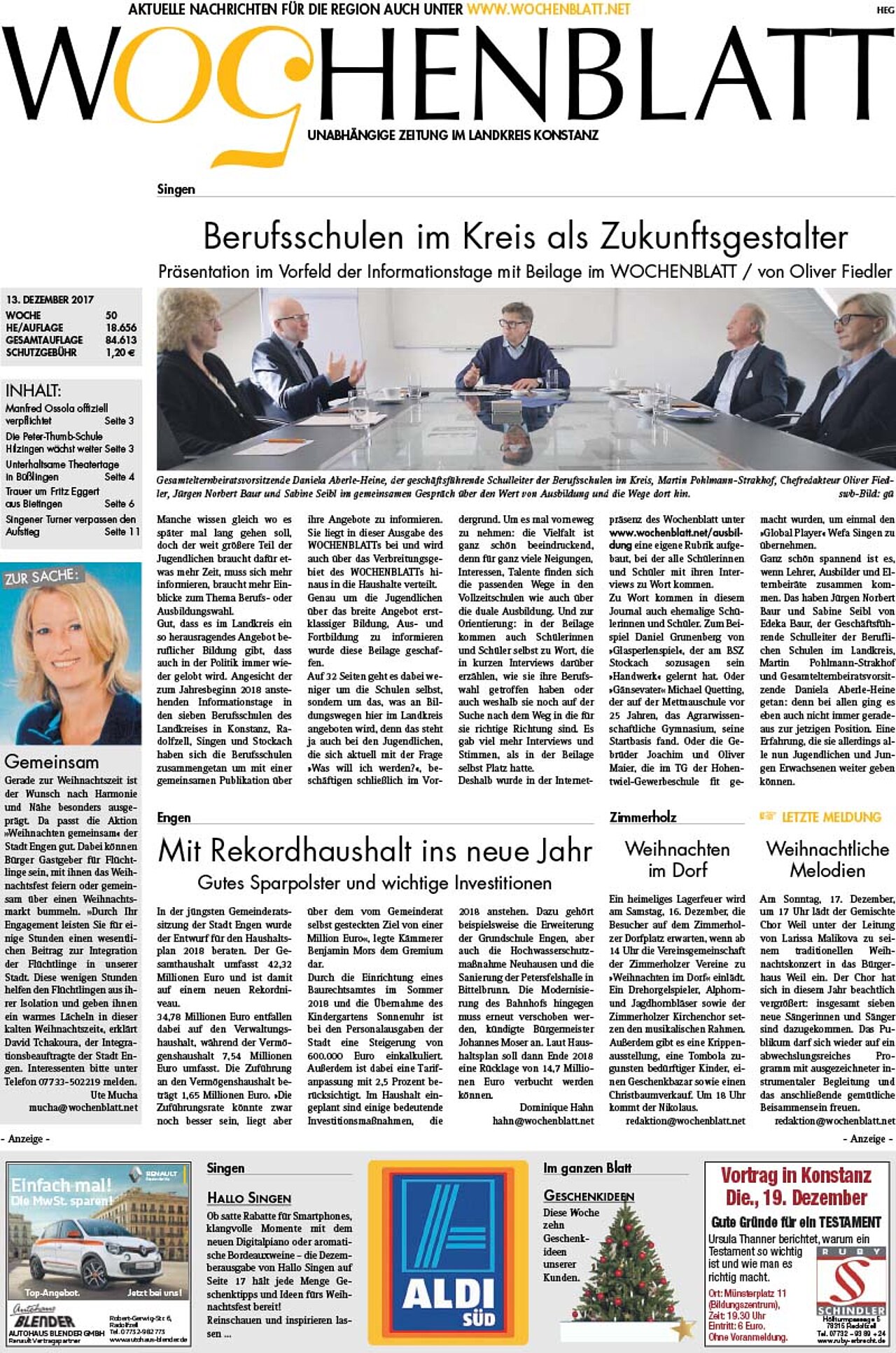 Ausgabe 50 vom 13. Dezember 2017