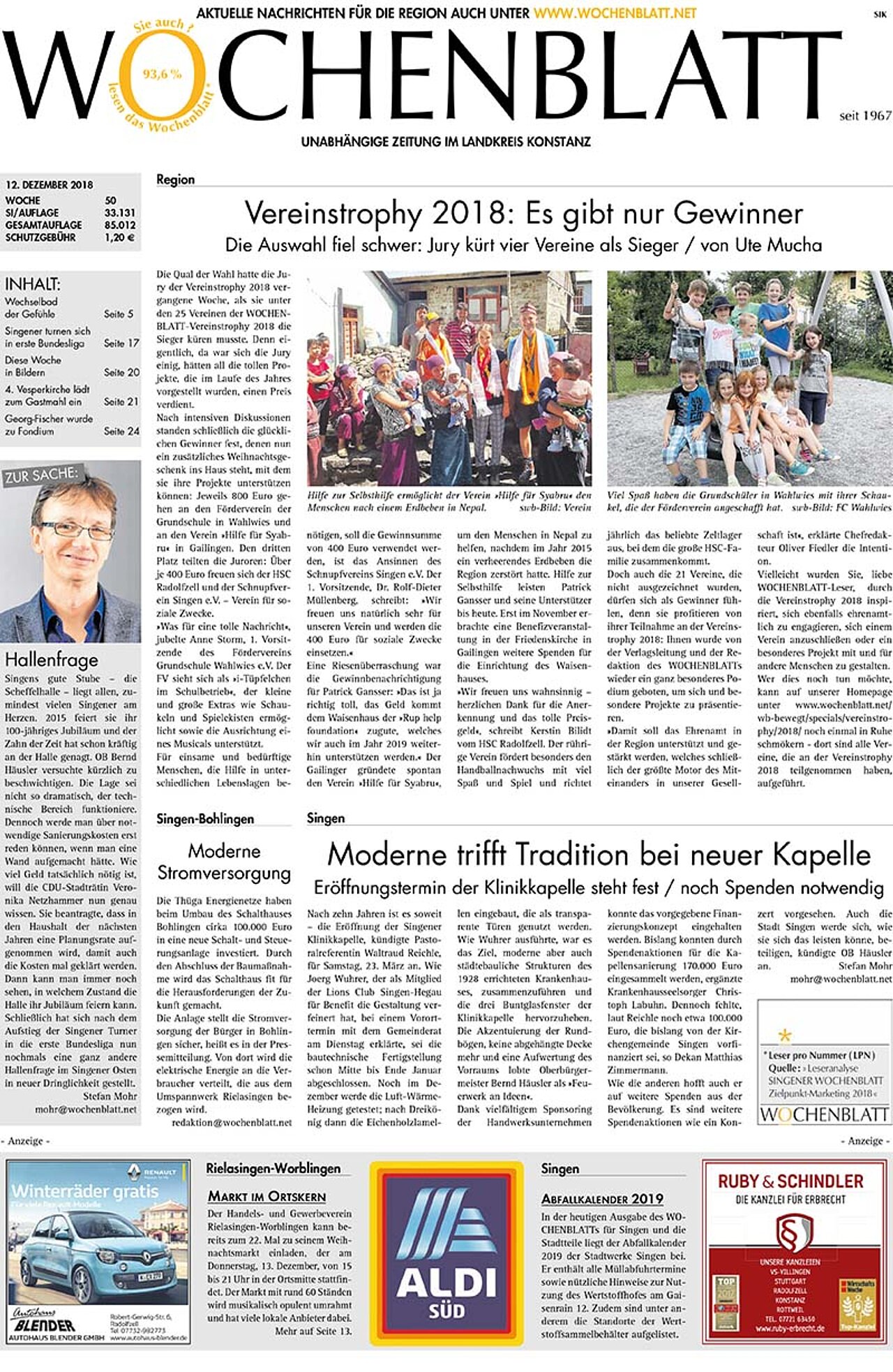 Ausgabe 50 vom 12. Dezember 2018