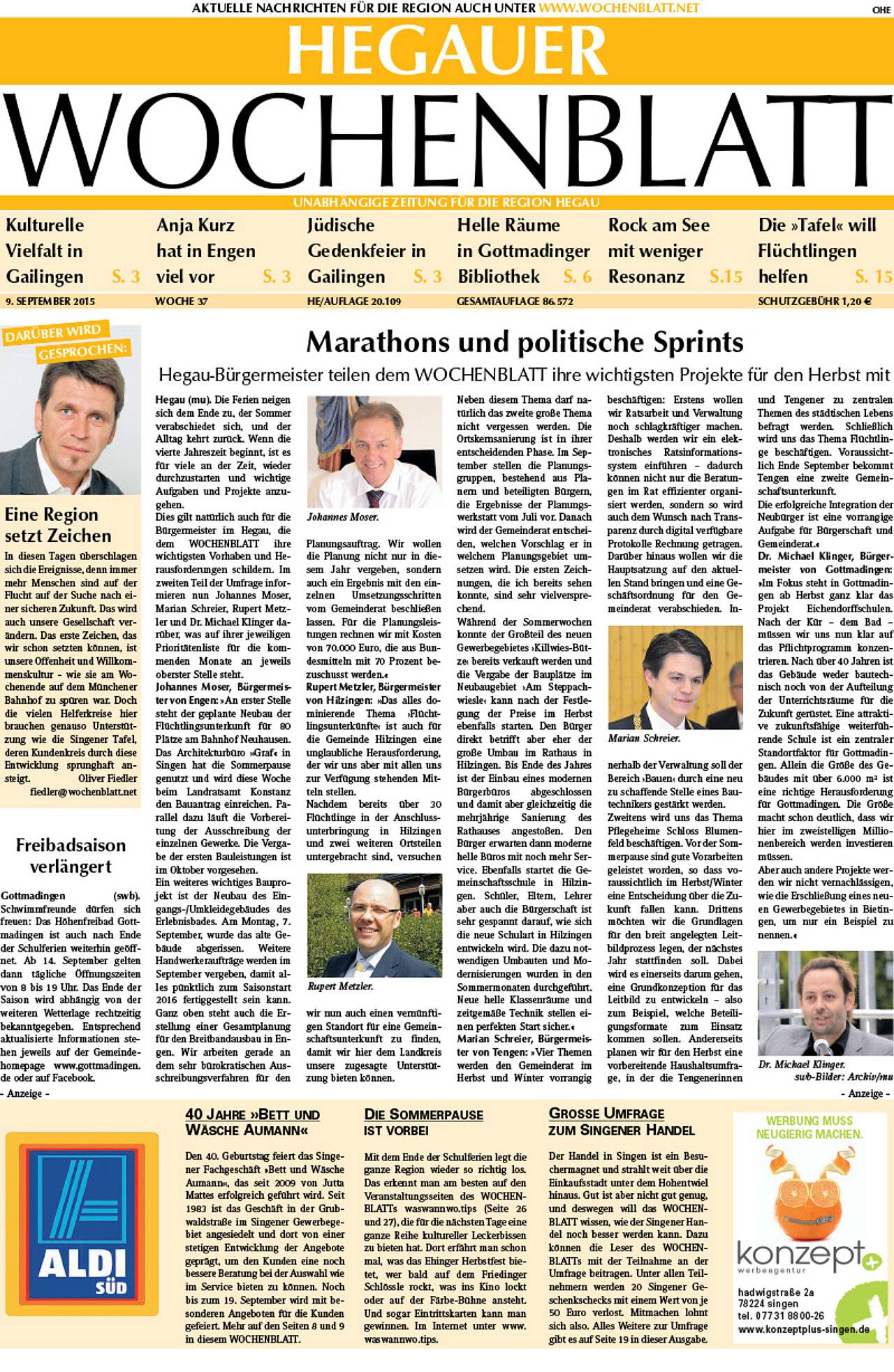 Ausgabe 37 vom 09. September 2015