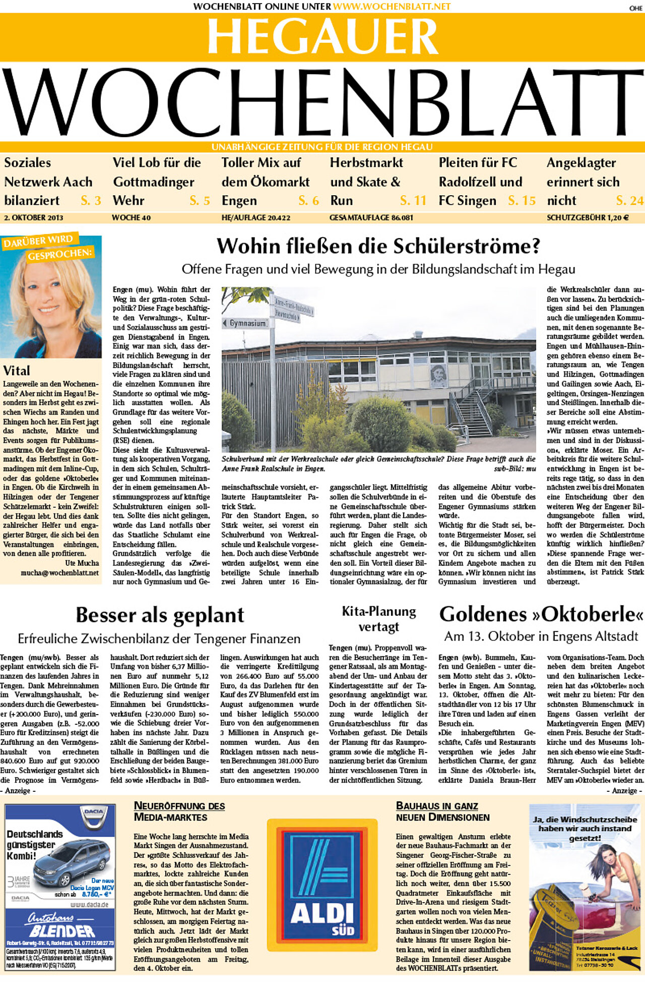 Ausgabe 40 vom 02. Oktober 2013
