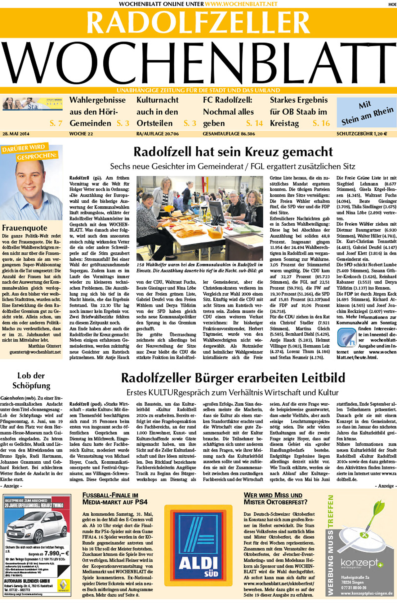 Ausgabe 22 vom 28. Mai 2014