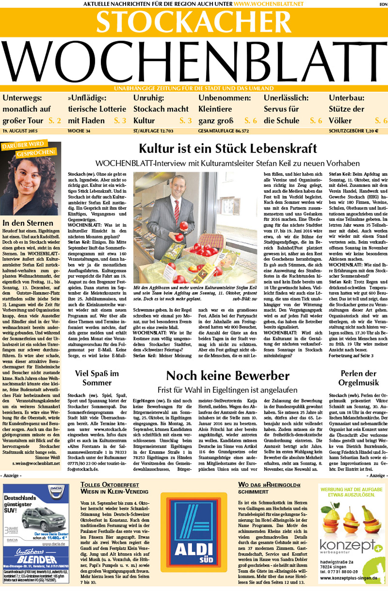 Ausgabe 34 vom 19. August 2015