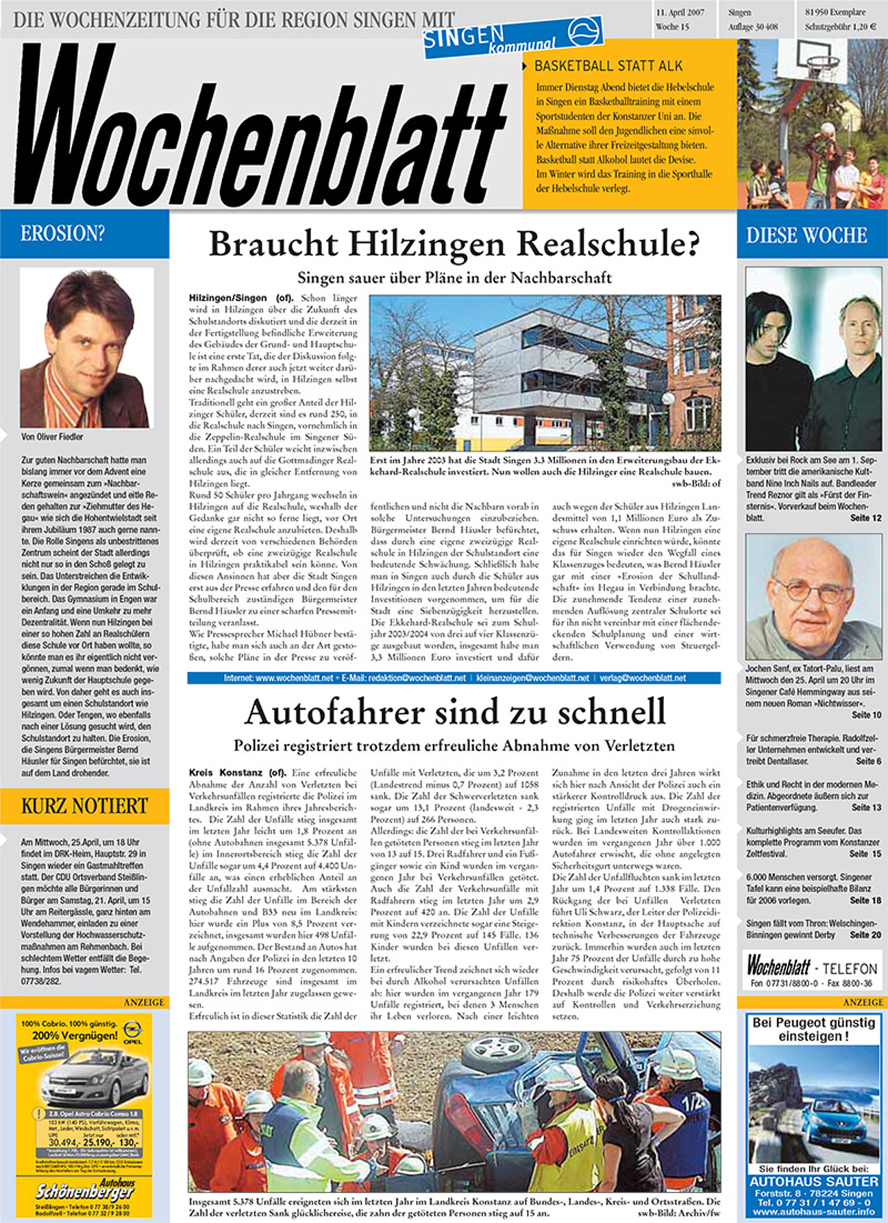 Ausgabe 15 vom 11. April 2007
