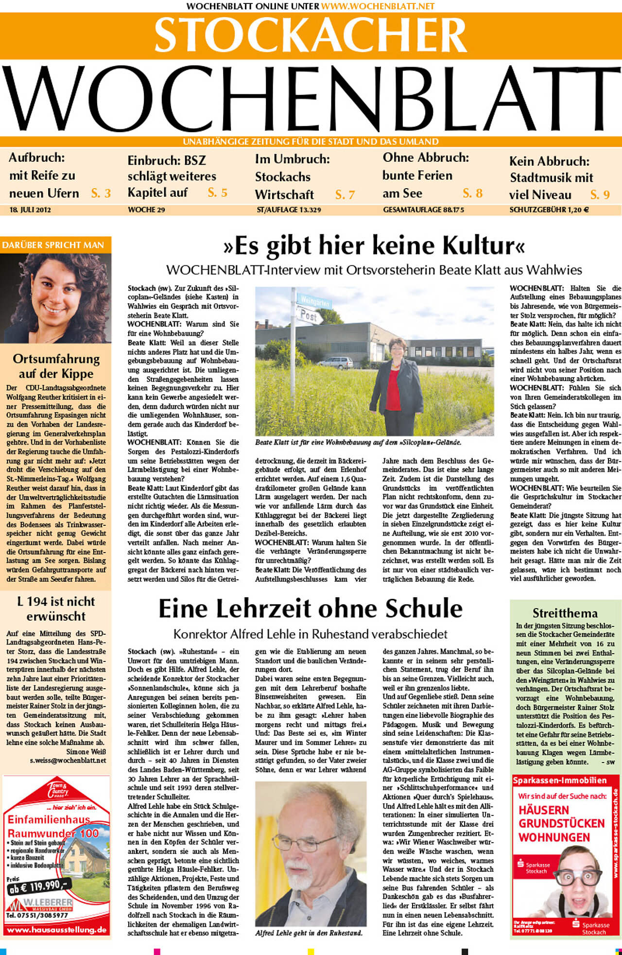 Ausgabe 29 vom 18. Juli 2012