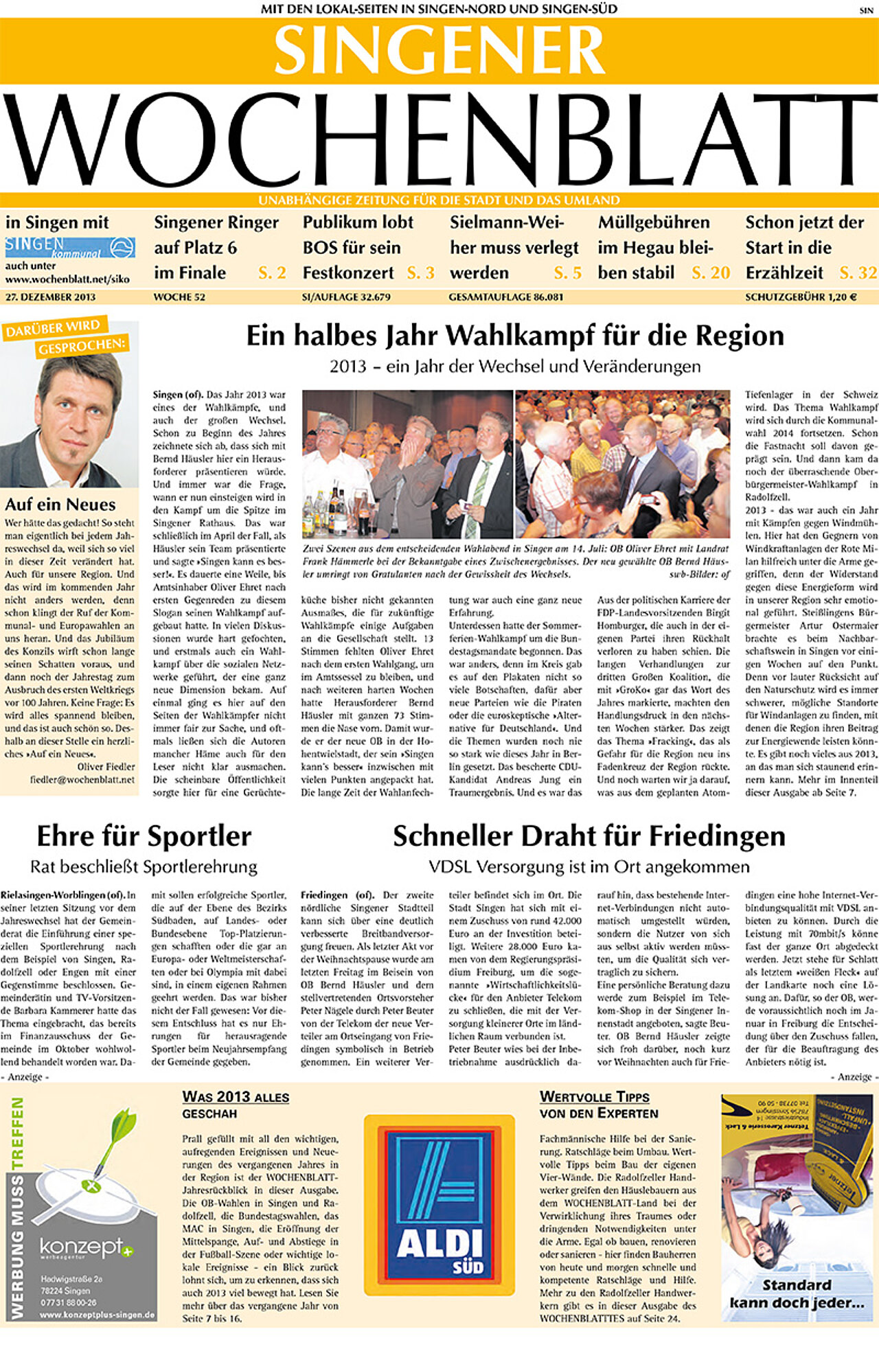 Ausgabe 52 vom 27. Dezember 2013