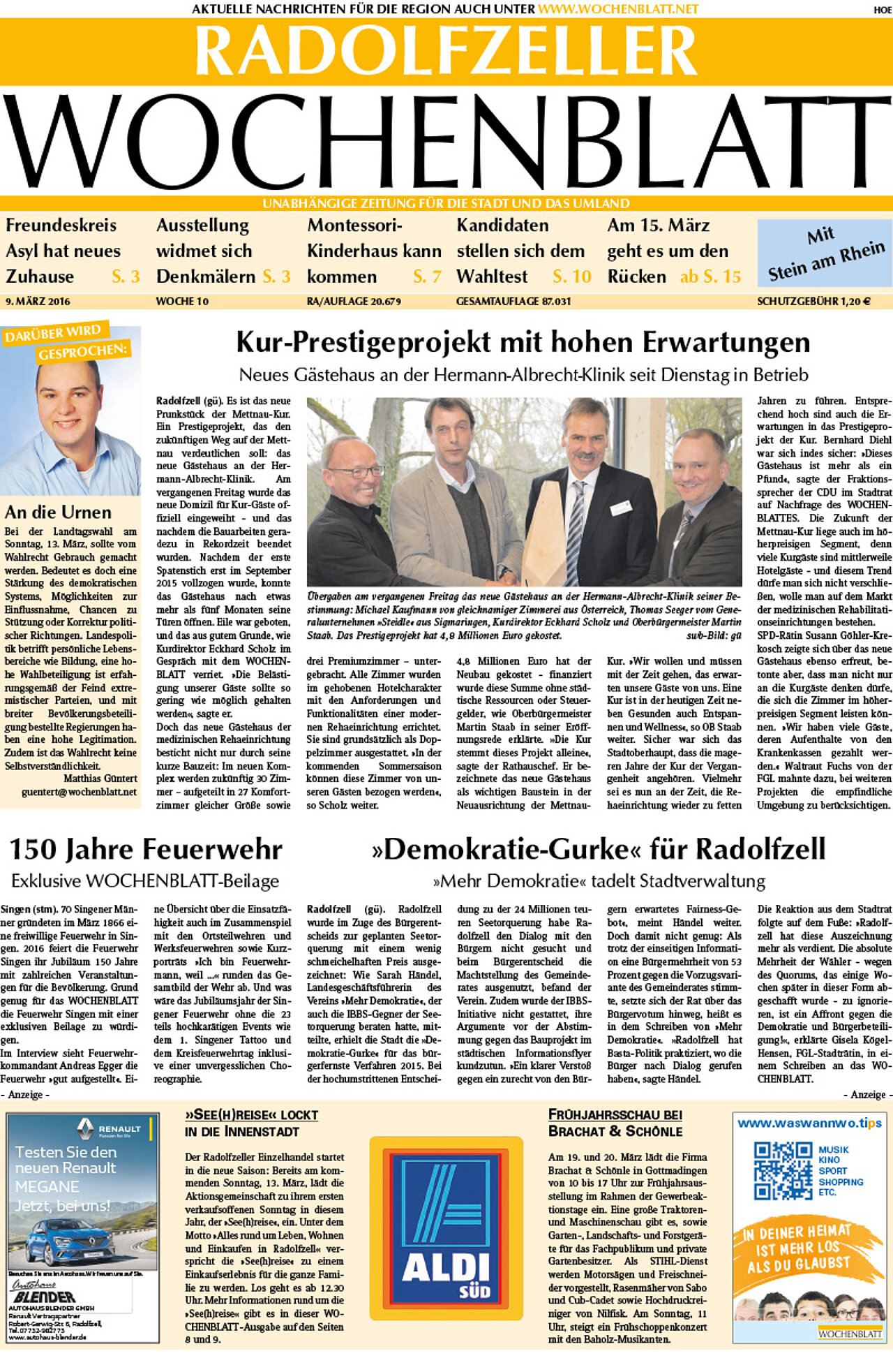 Ausgabe 10 vom 09. März 2016