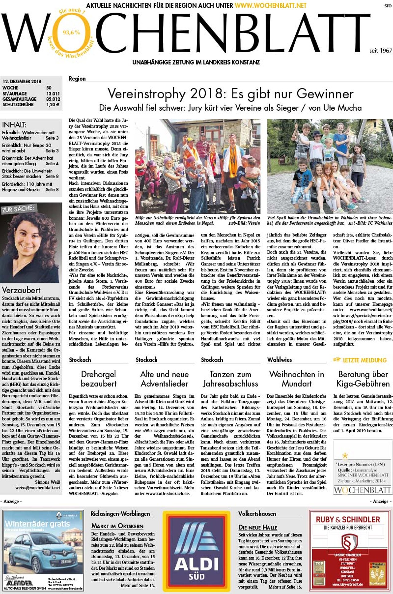 Ausgabe 50 vom 12. Dezember 2018
