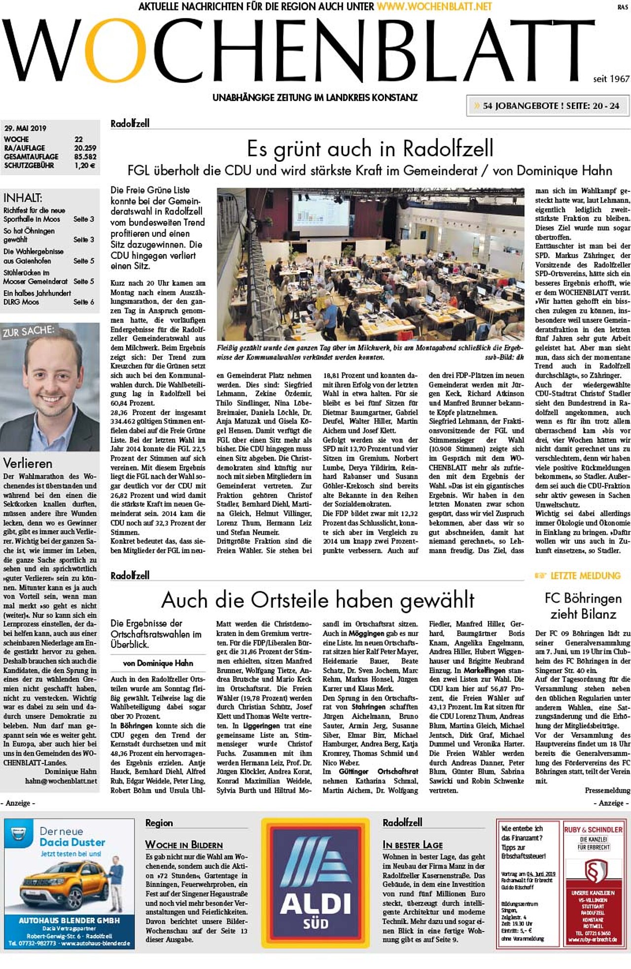 Ausgabe 22 vom 29. Mai 2019