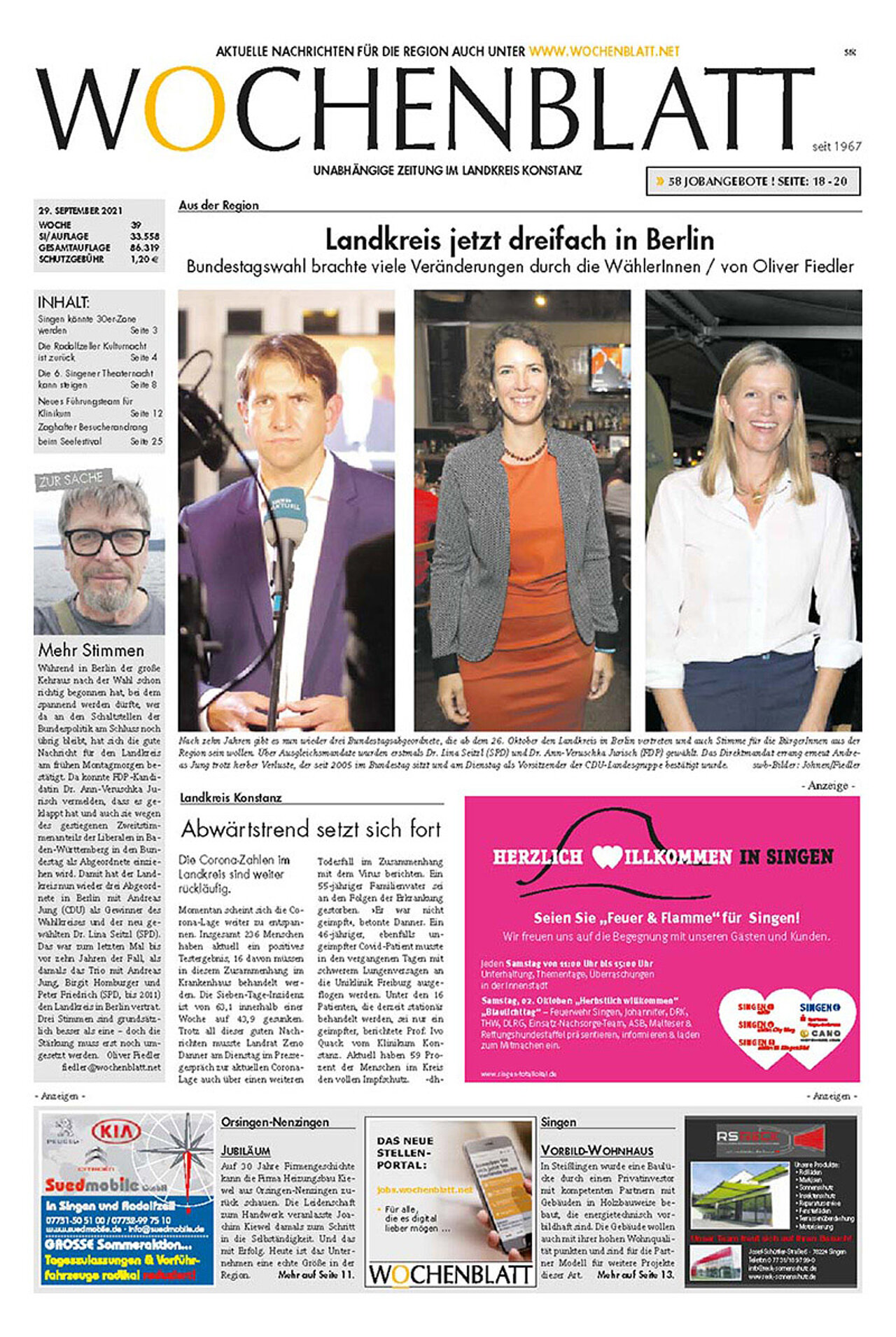 Ausgabe 39 vom 29. September 2021