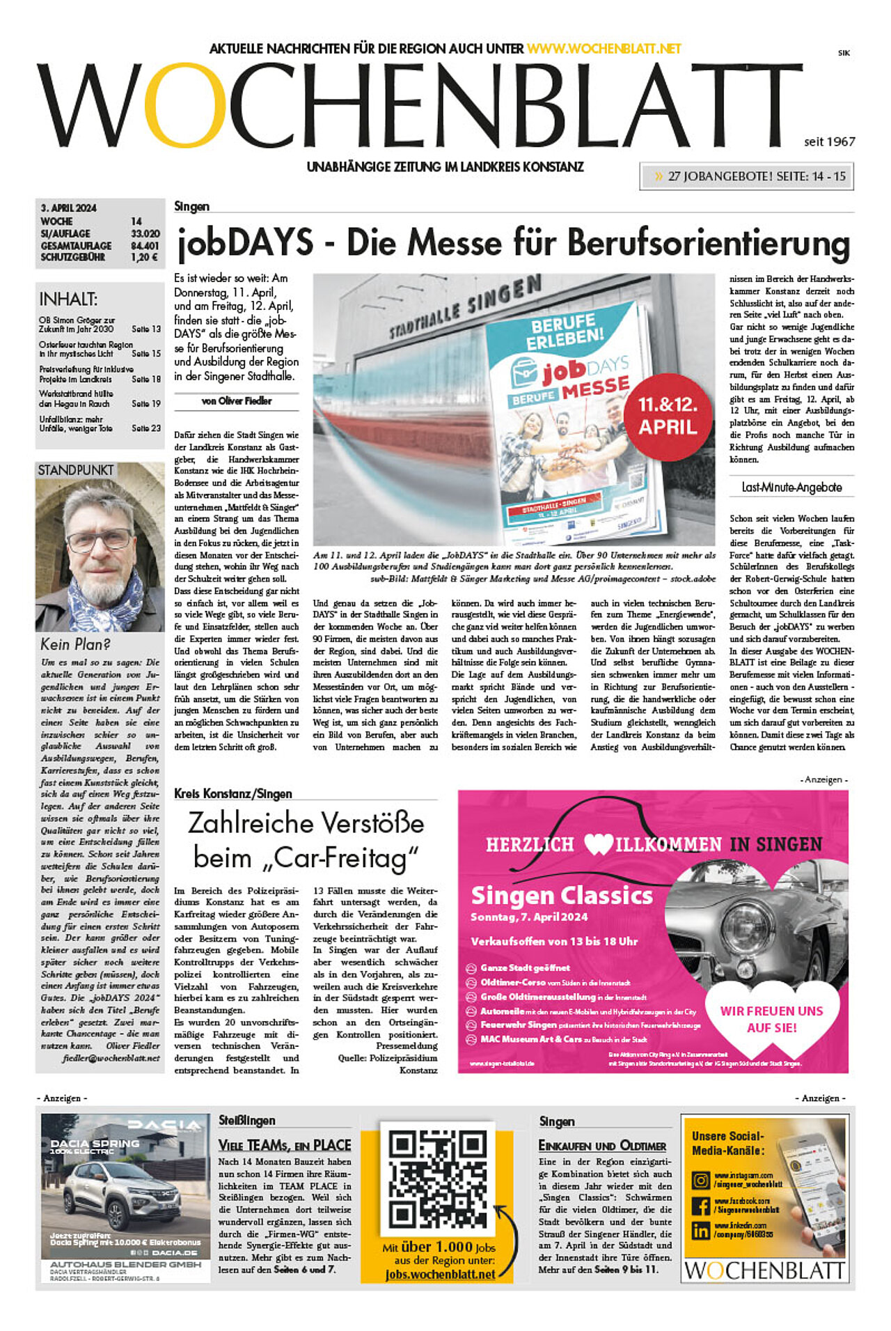 Ausgabe 14 vom 3. April 2024