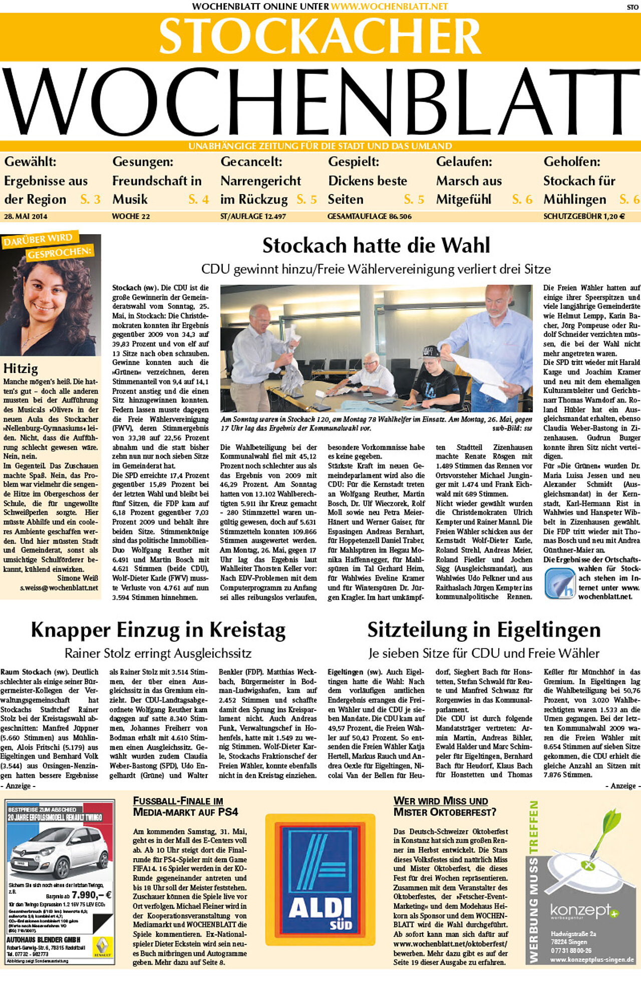 Ausgabe 22 vom 28. Mai 2014