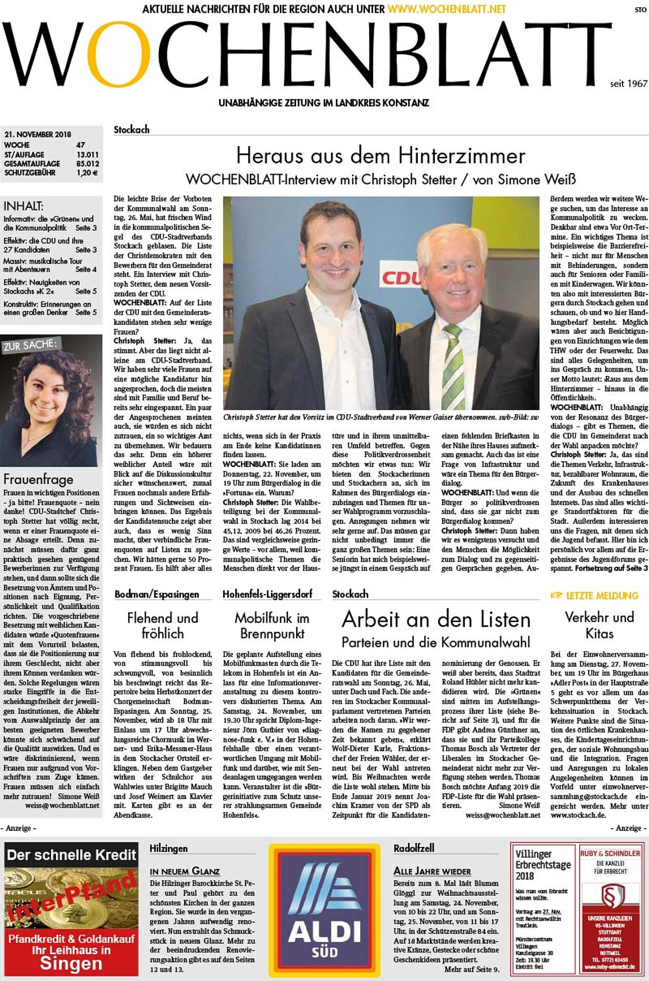 Ausgabe 47 vom 21. November 2018