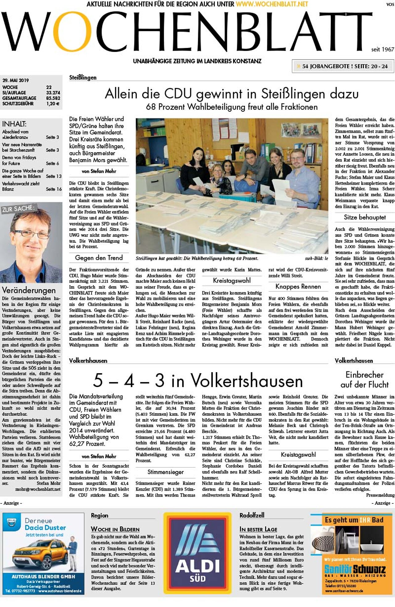 Ausgabe 22 vom 29. Mai 2019