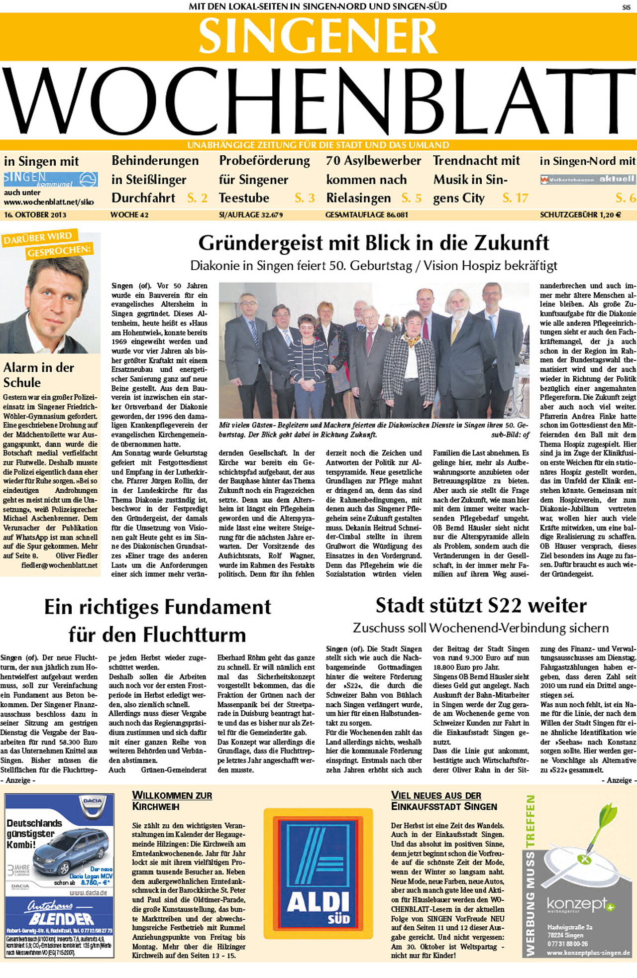 Ausgabe 42 vom 16. Oktober 2013