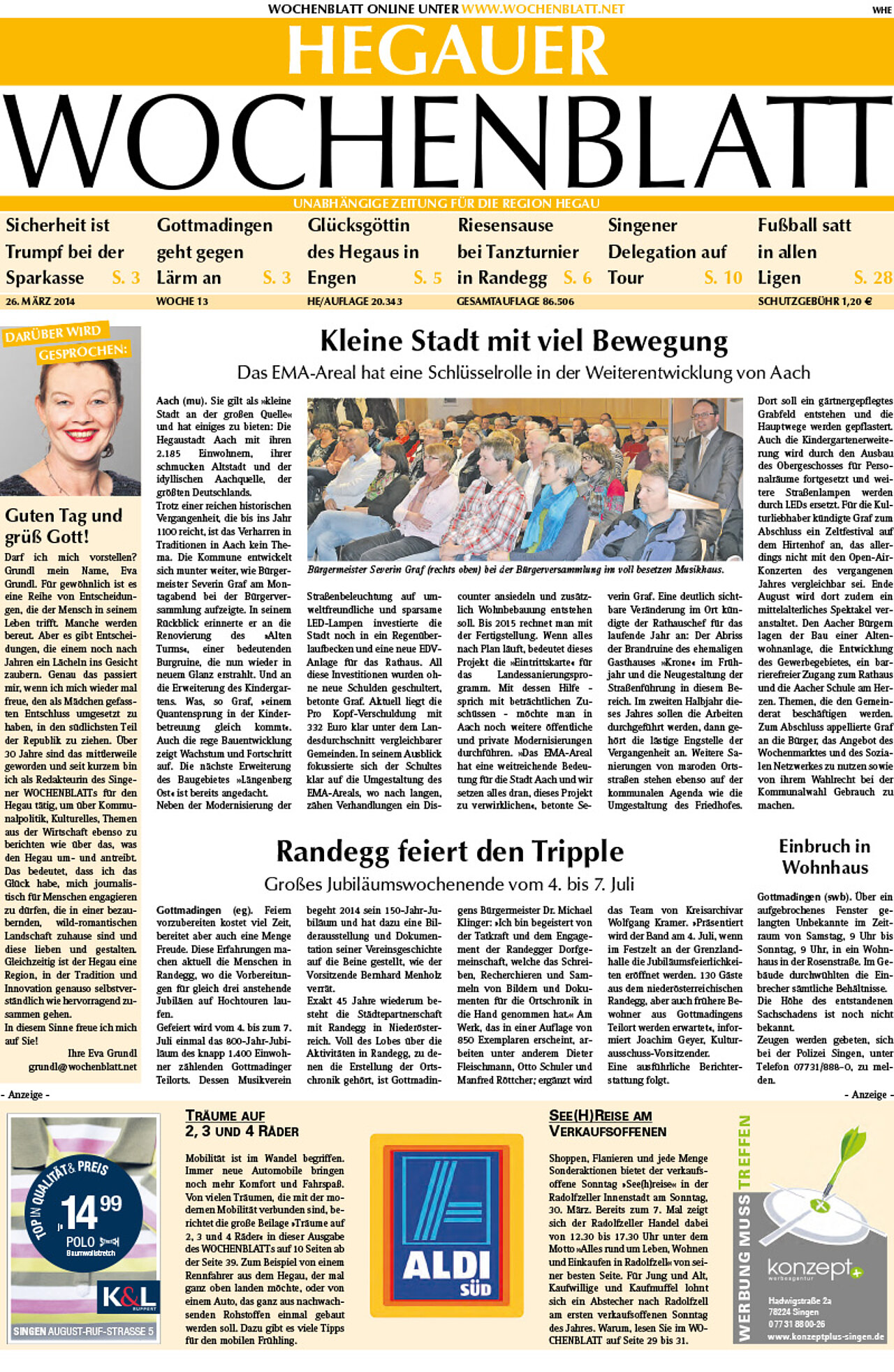 Ausgabe 13 vom 26. März 2014