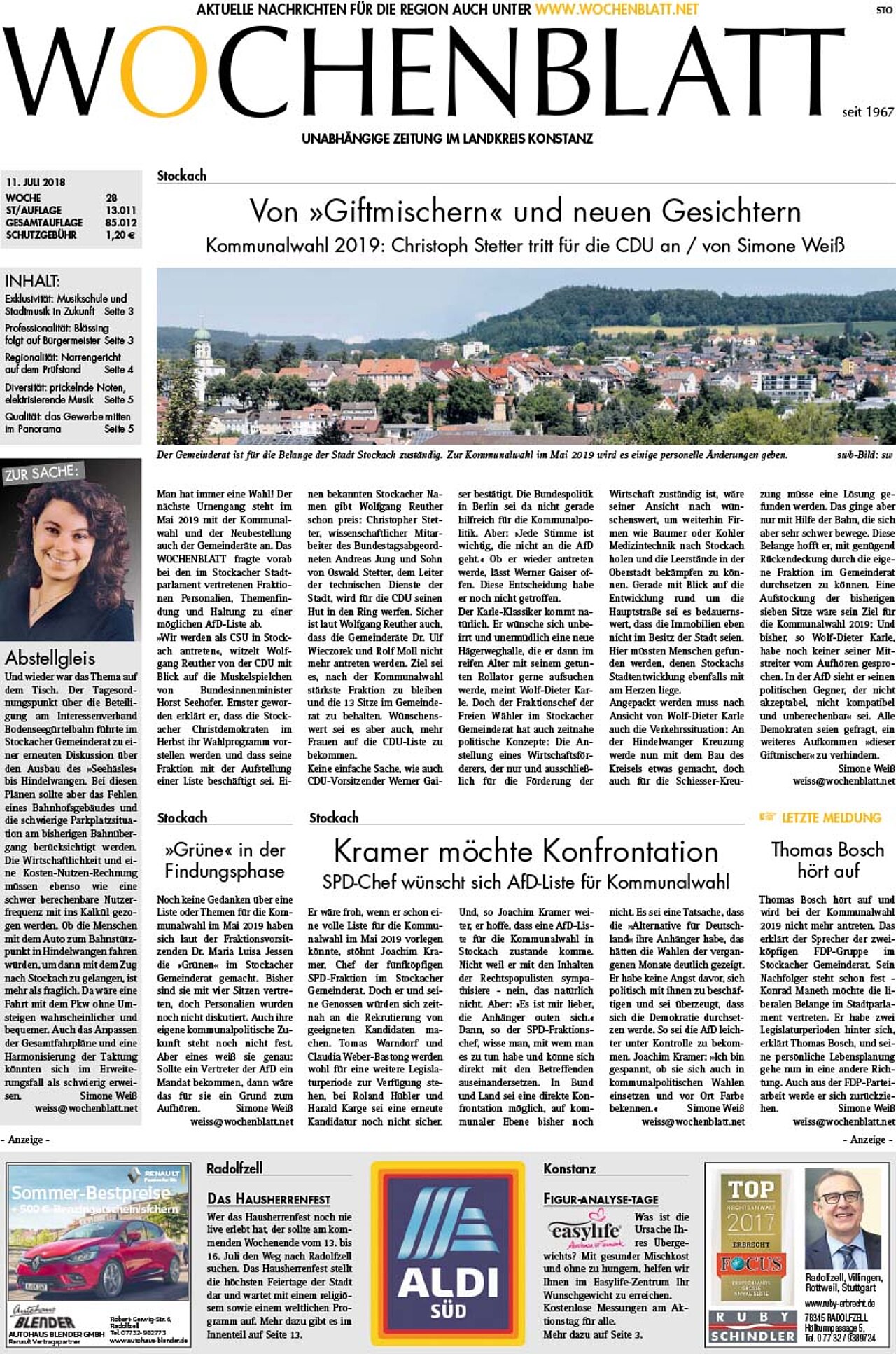 Ausgabe 28 vom 11. Juli 2018