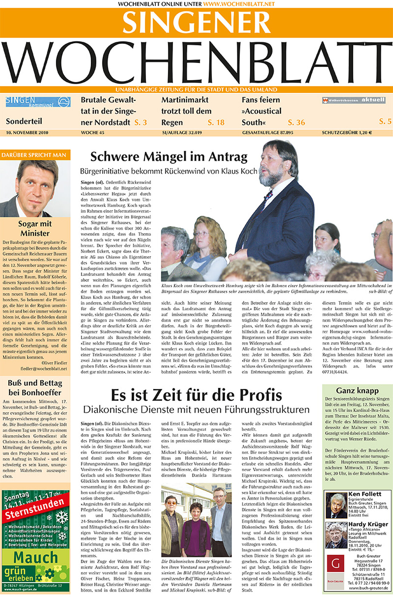 Ausgabe 45 vom 10. November 2010