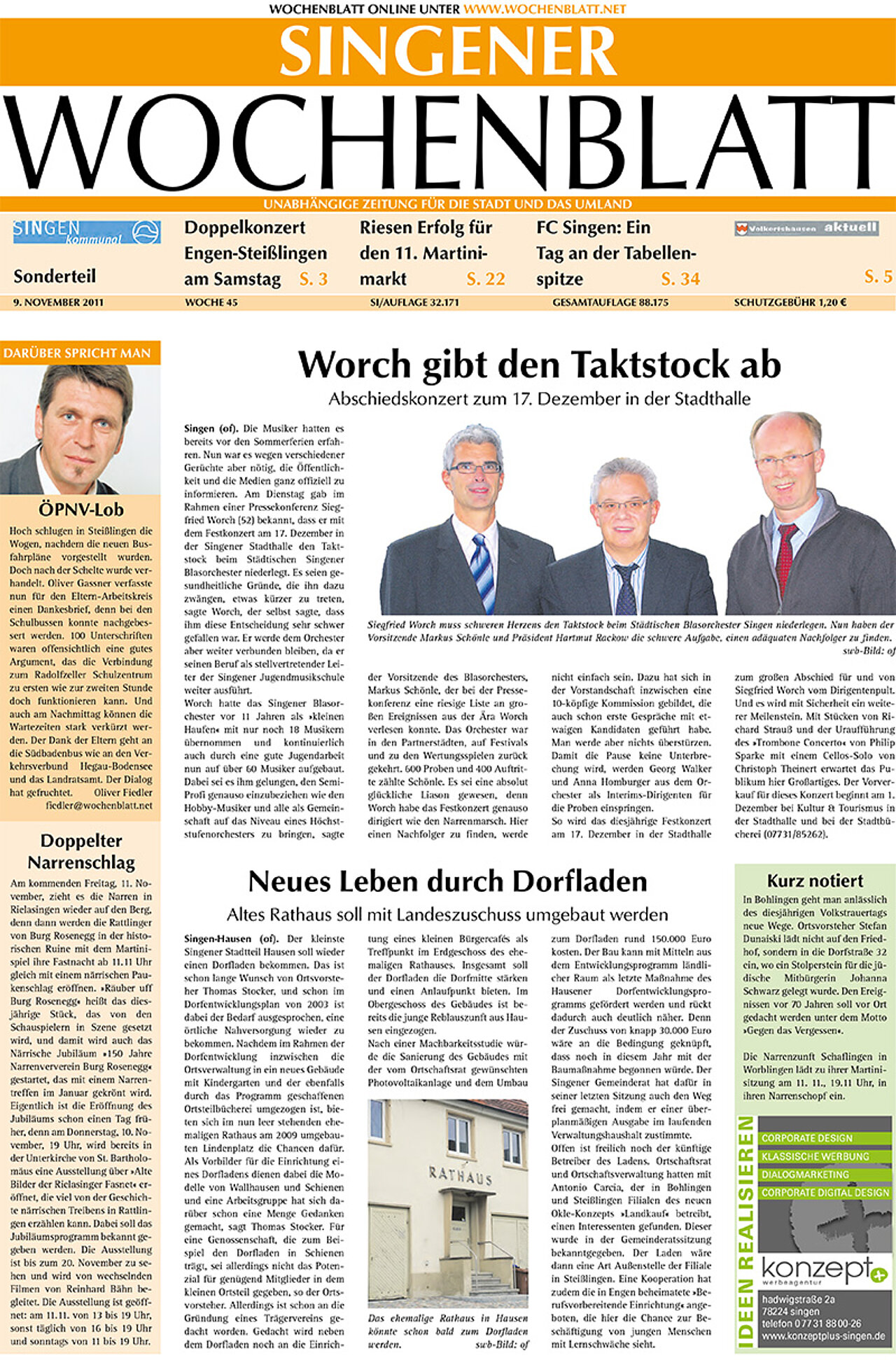 Ausgabe 45 vom 09. November 2011