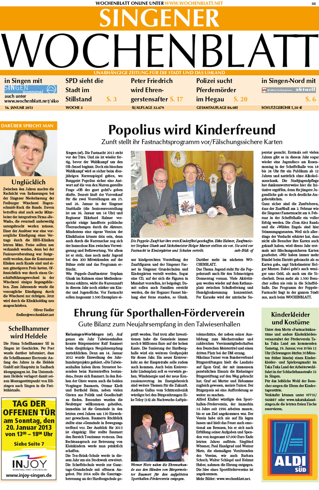 Ausgabe 03 vom 16. Januar 2013