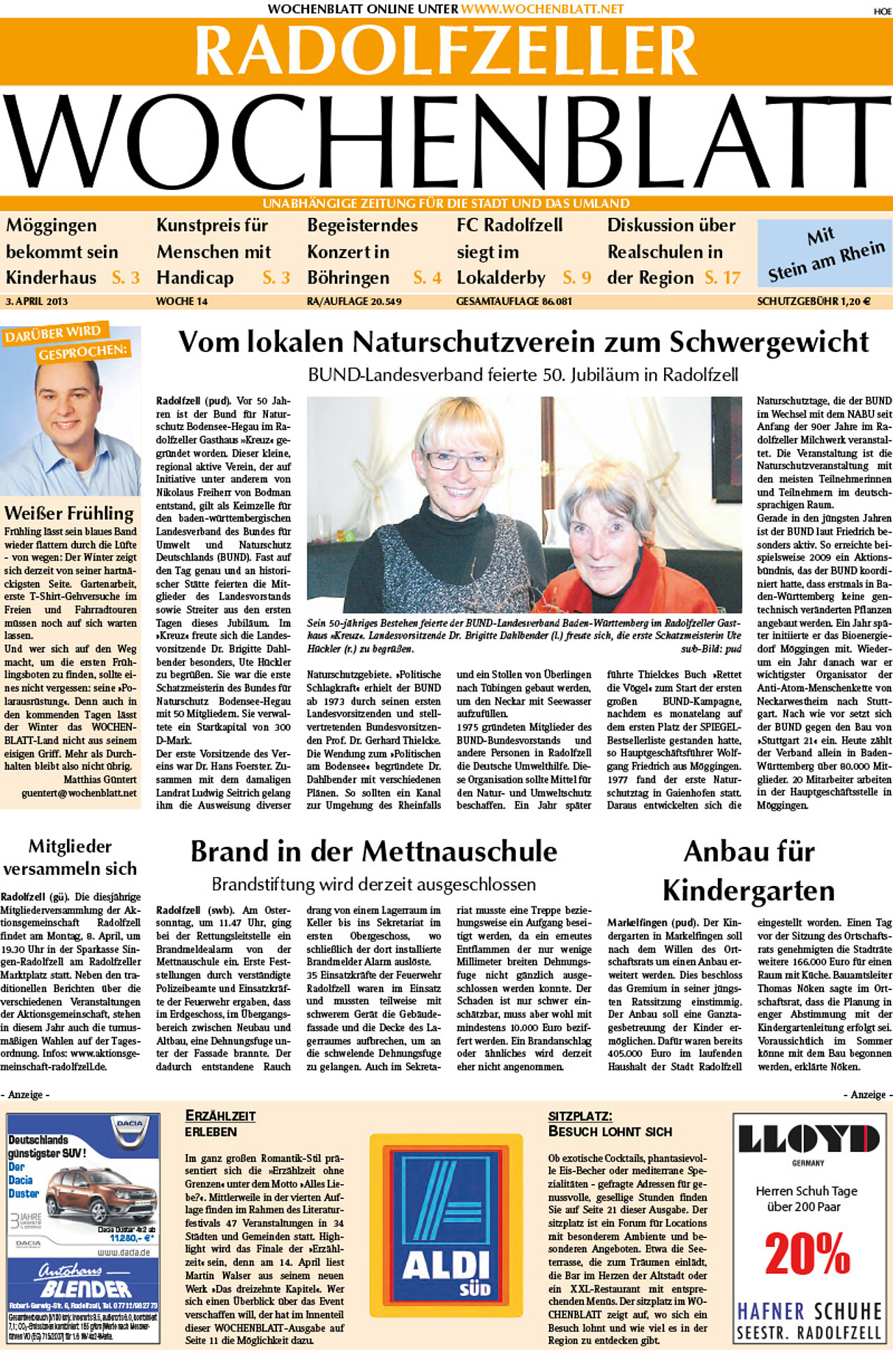 Ausgabe 14 vom 03. April 2013