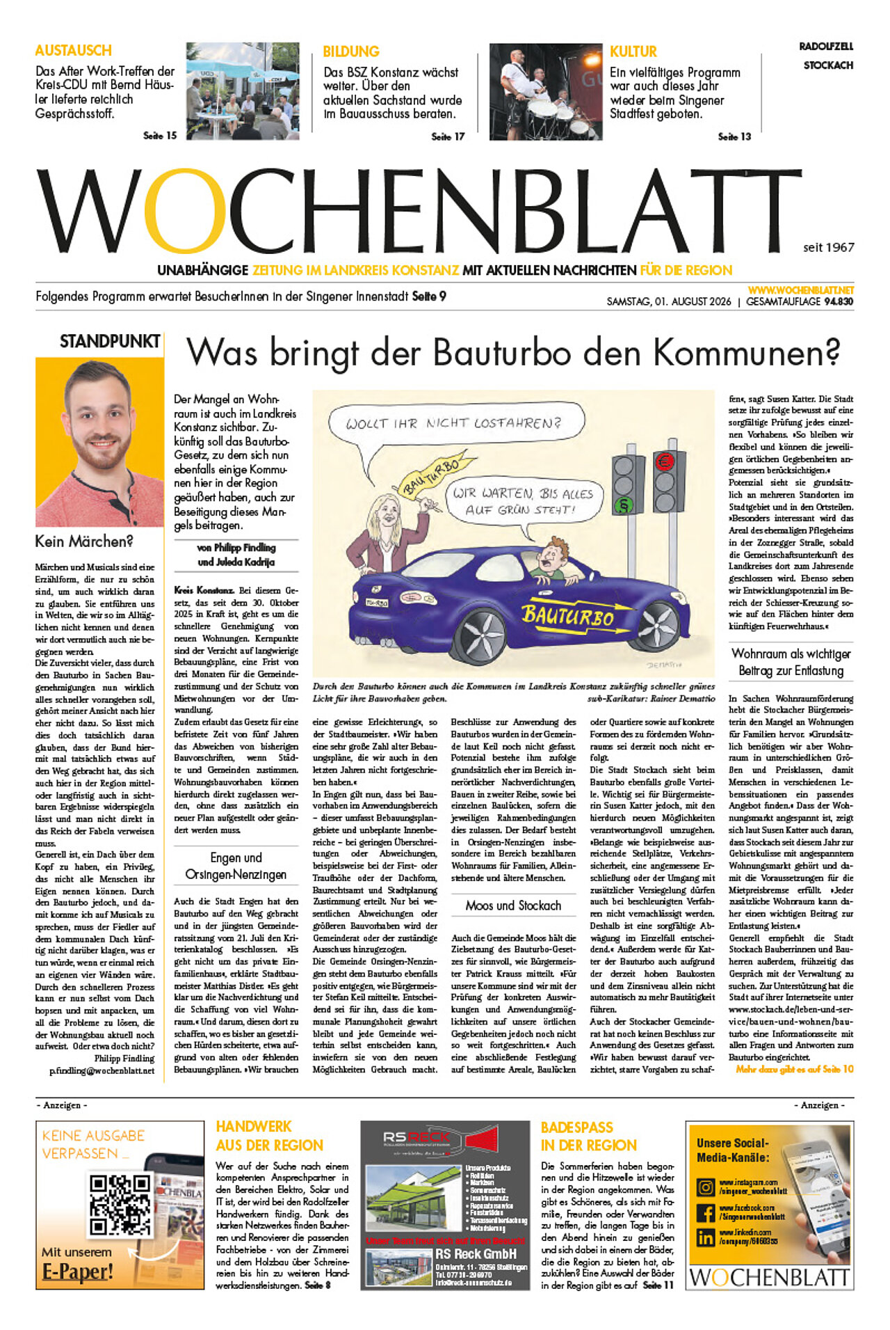 Ausgabe 31 vom 1. August 2026