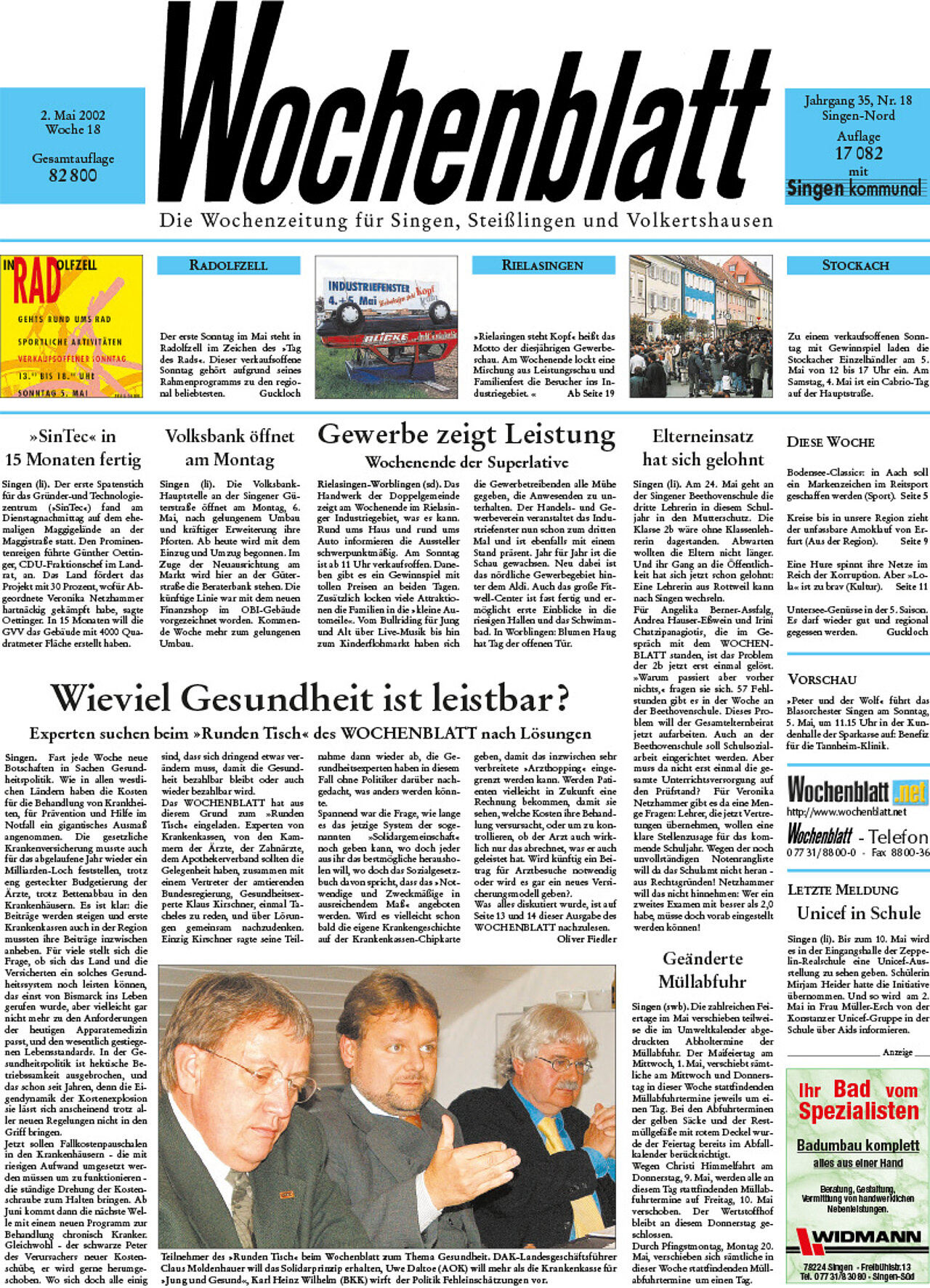 Ausgabe 18 vom 02. Mai 2002
