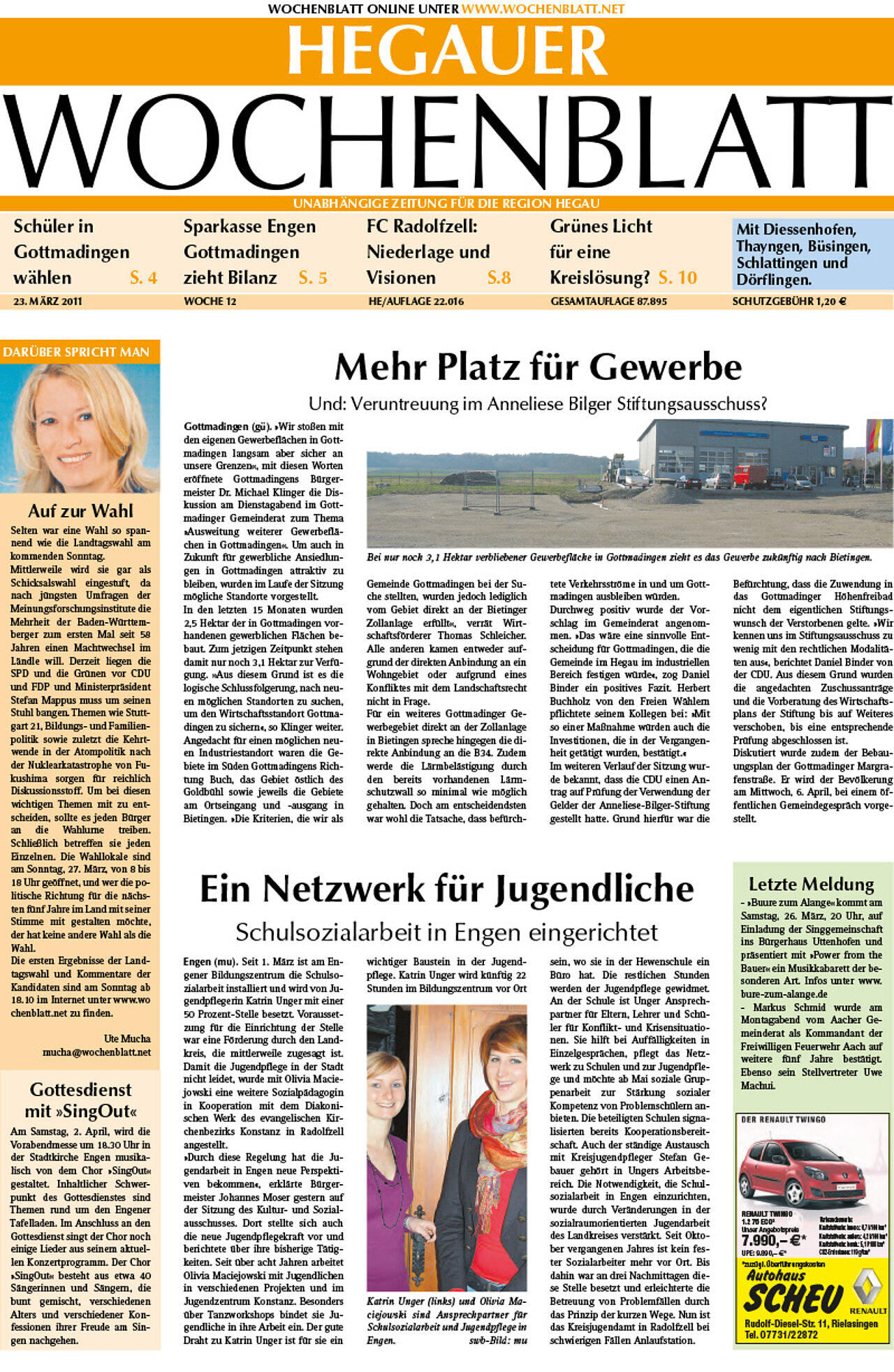 Ausgabe 12 vom 23. März 2011