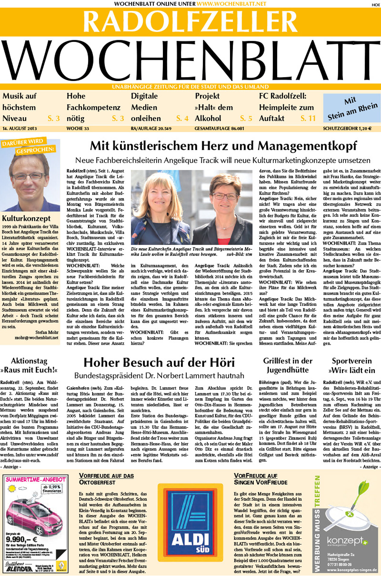 Ausgabe 33 vom 14. August 2013