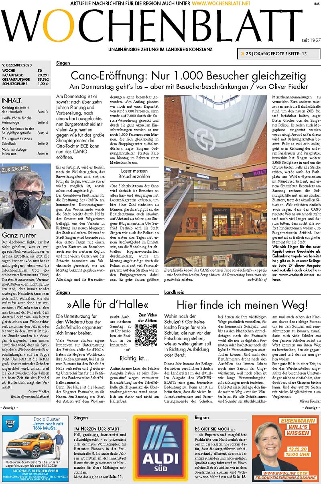 Ausgabe 50 vom 09. Dezember 2020