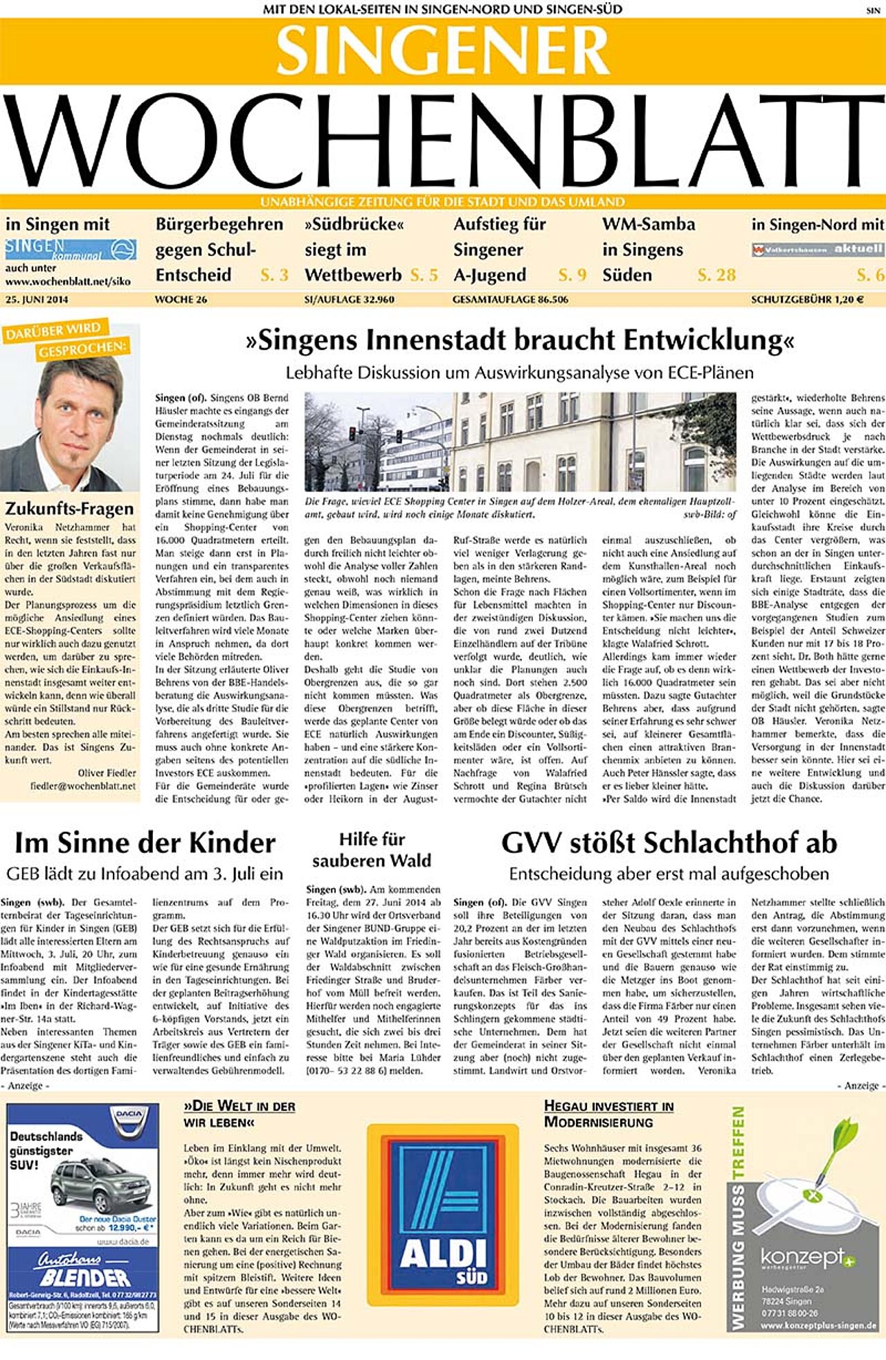 Ausgabe 26 vom 25. Juni 2014