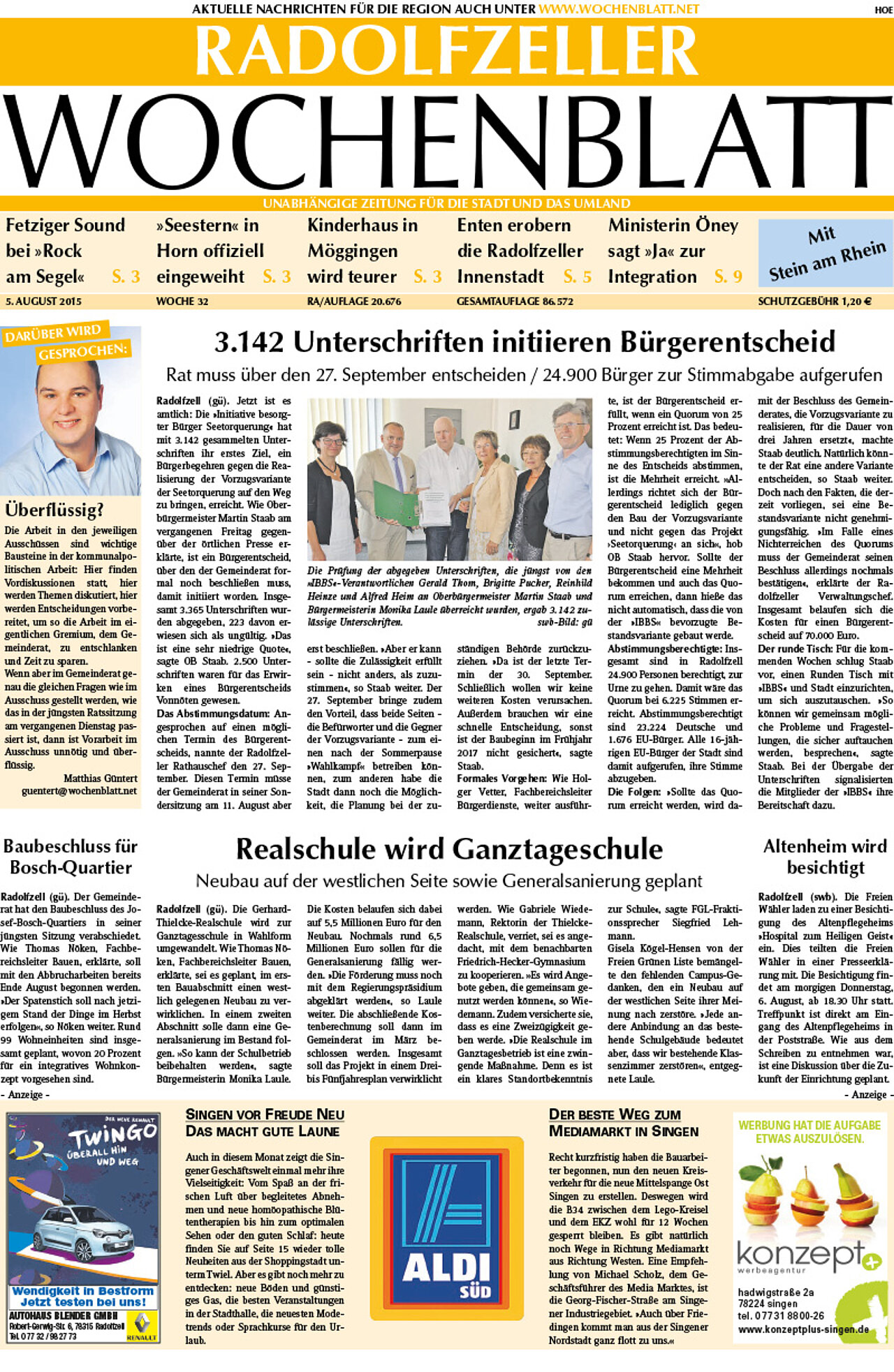 Ausgabe 32 vom 05. August 2015