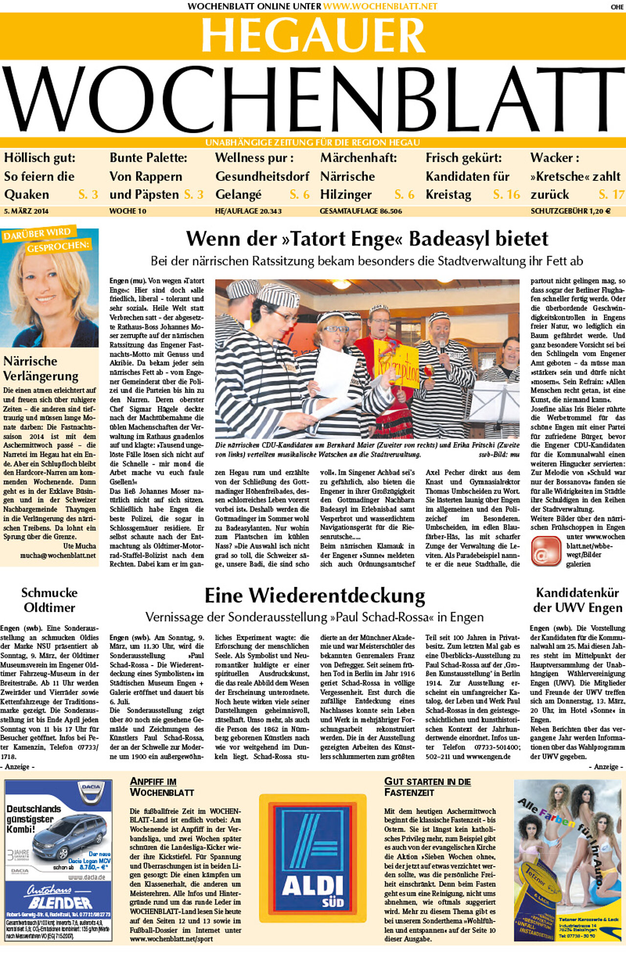 Ausgabe 10 vom 05. März 2014