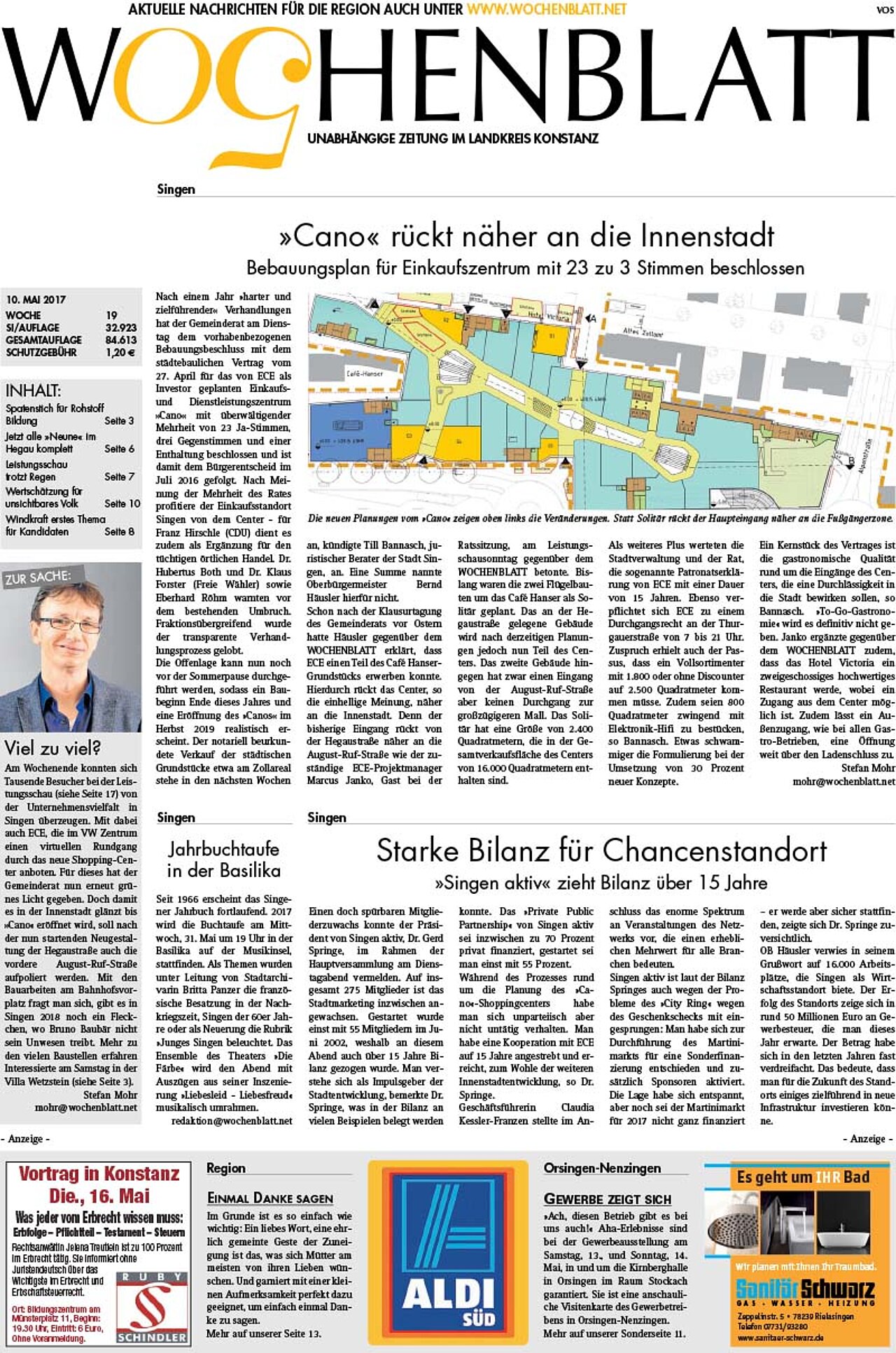 Ausgabe 19 vom 10. Mai 2017