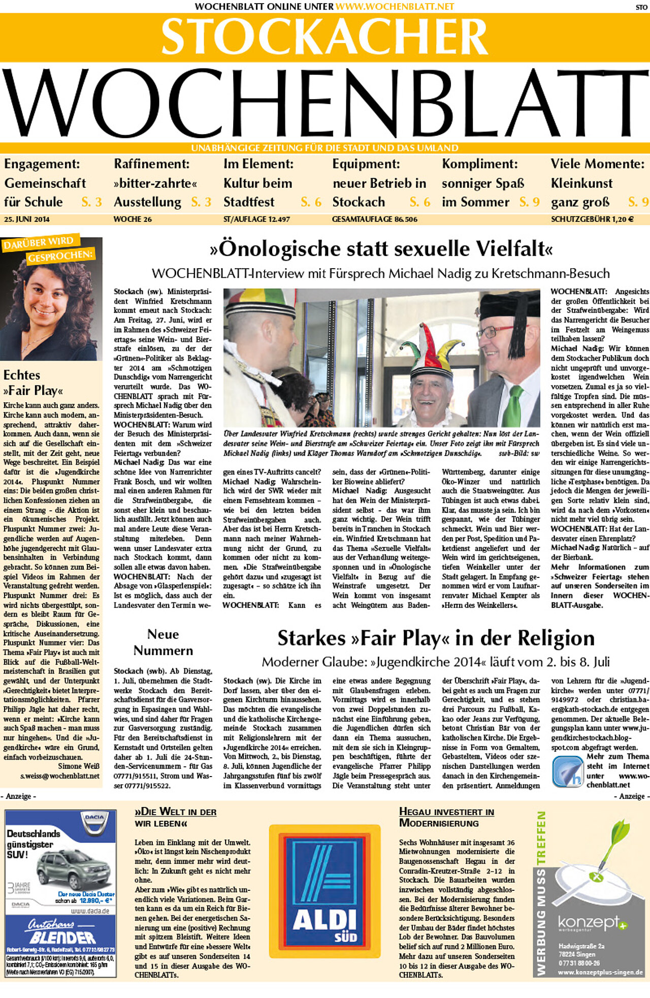 Ausgabe 26 vom 25. Juni 2014